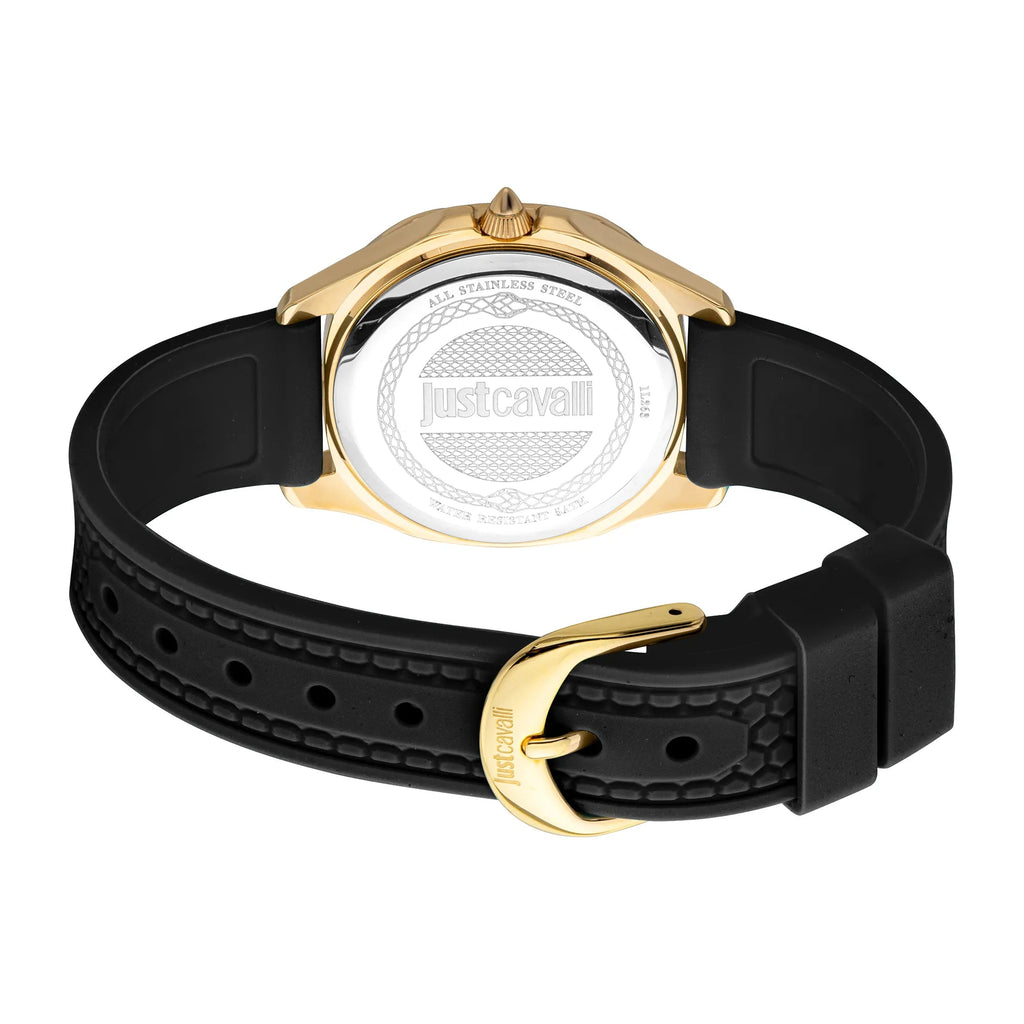 Just Cavalli Quadro Black Silicon
