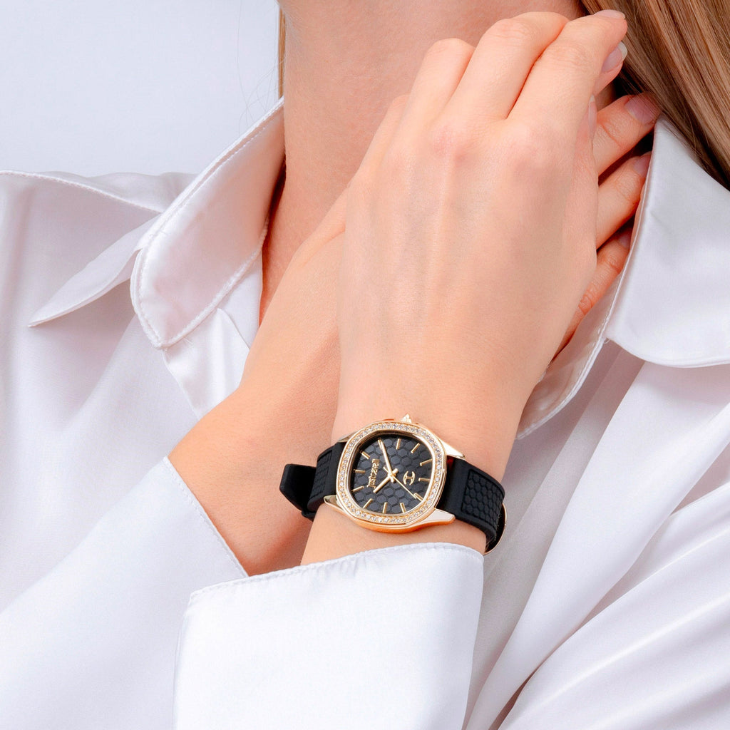 Just Cavalli Quadro Black Silicon