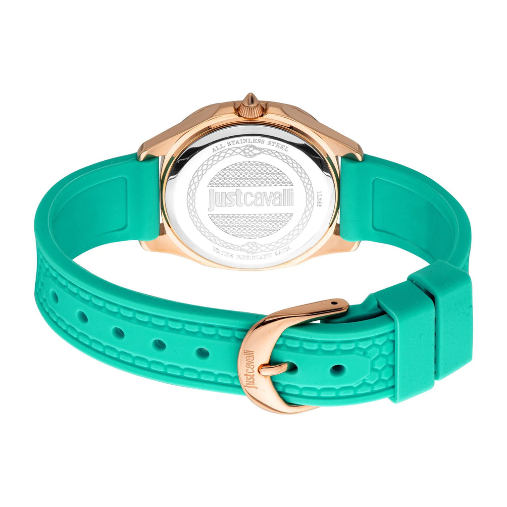 Just Cavalli Quadro Silicon RG Turquoise
