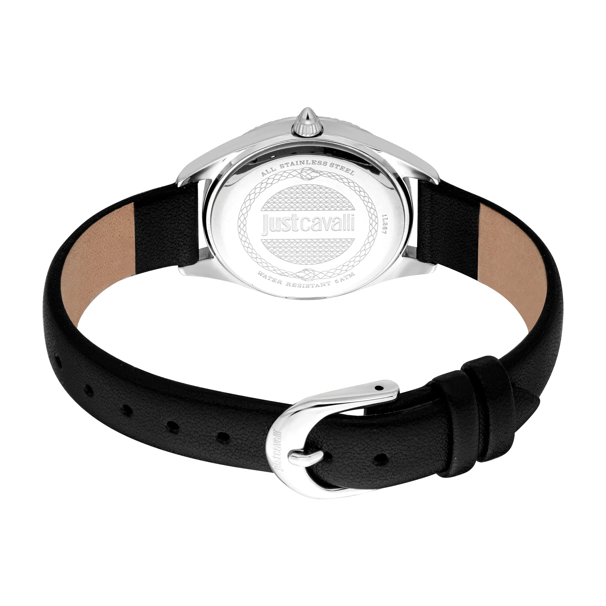 Just Cavalli Pacentro Leather Black Blue
