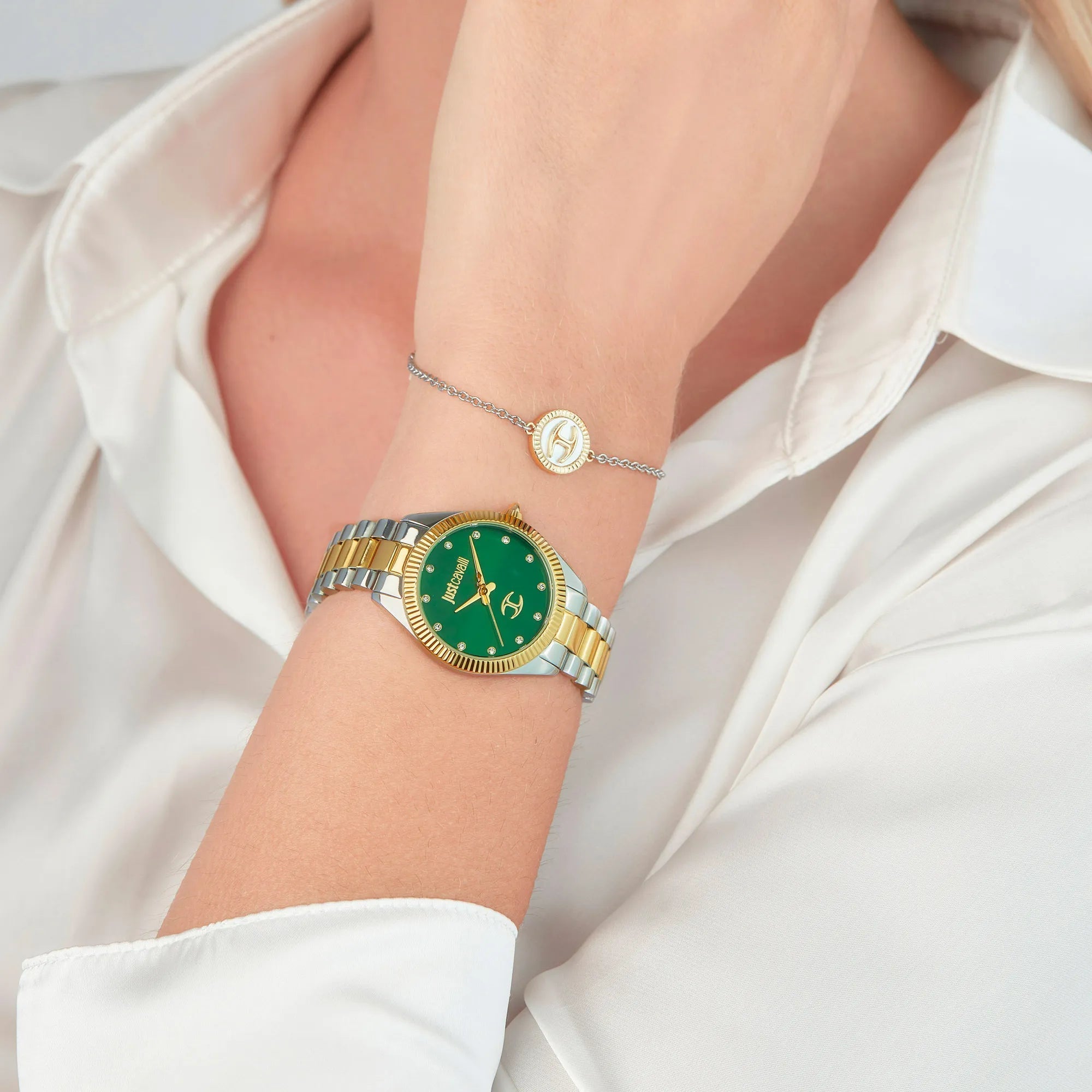 Just Cavalli Pacentro Two Tones YG Green