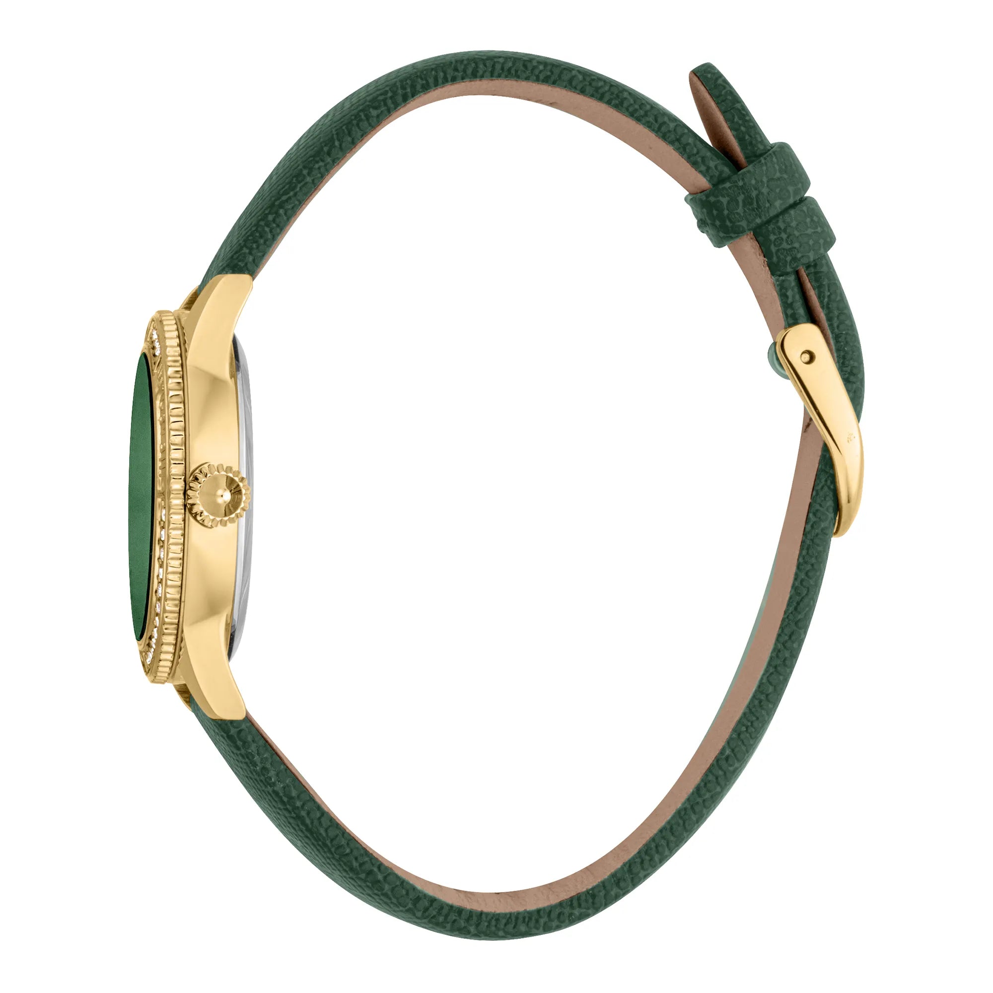 Just Cavalli Neive Leather Green Yellow Gold