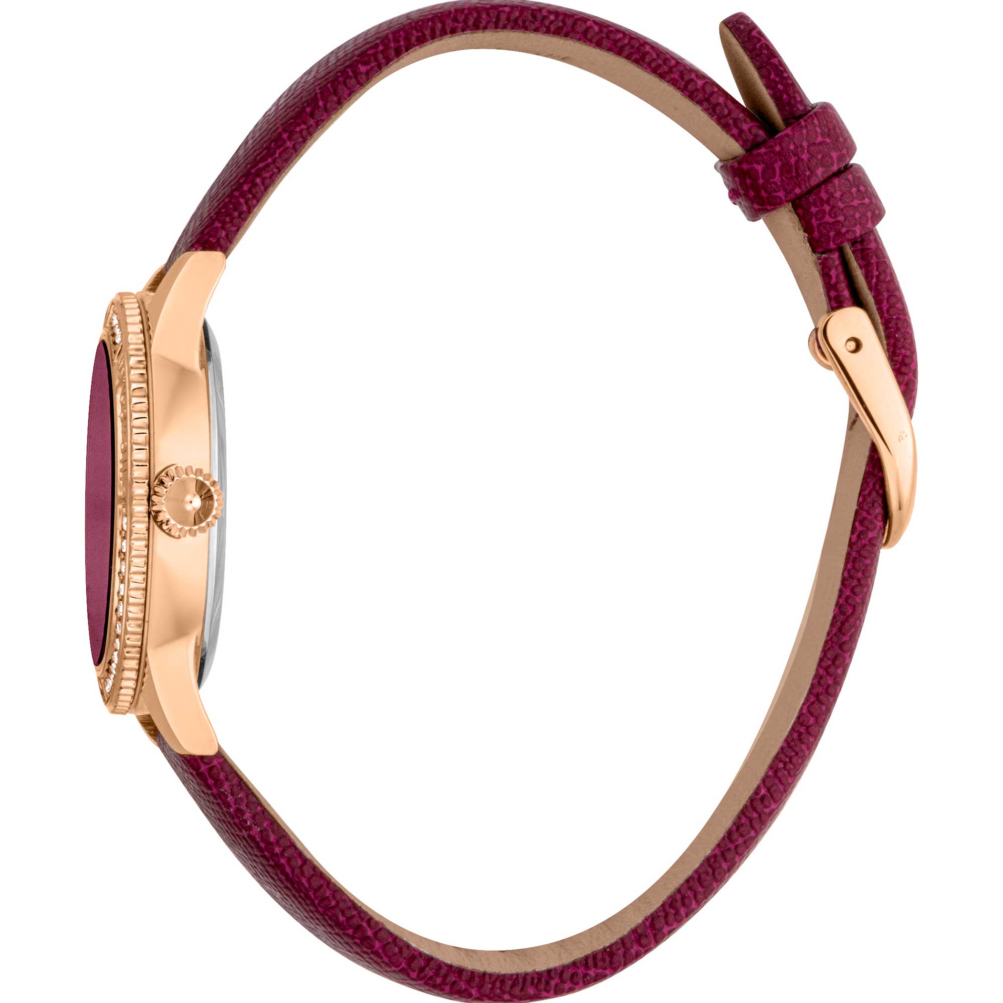 Just Cavalli Neive Leather Red Rose Gold