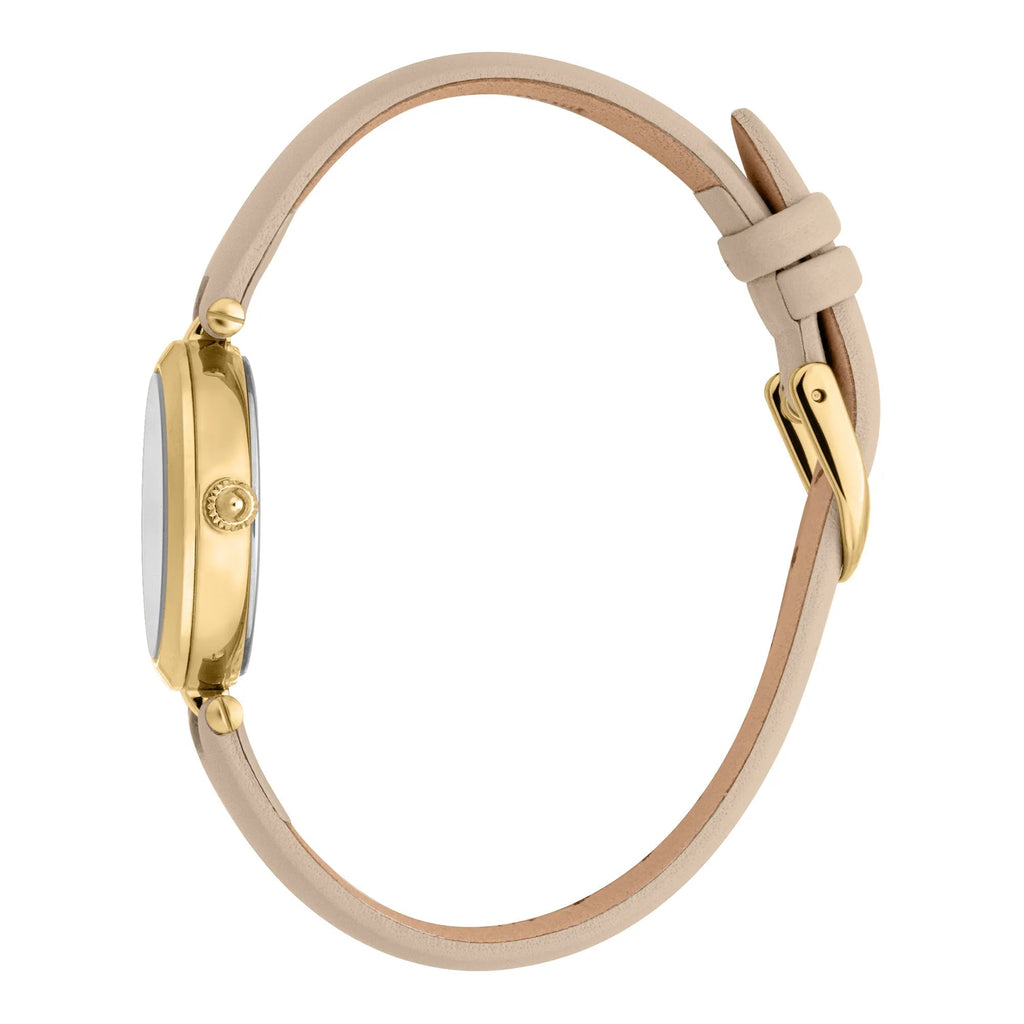 Just Cavalli Modena Leather Beige Yellow Gold