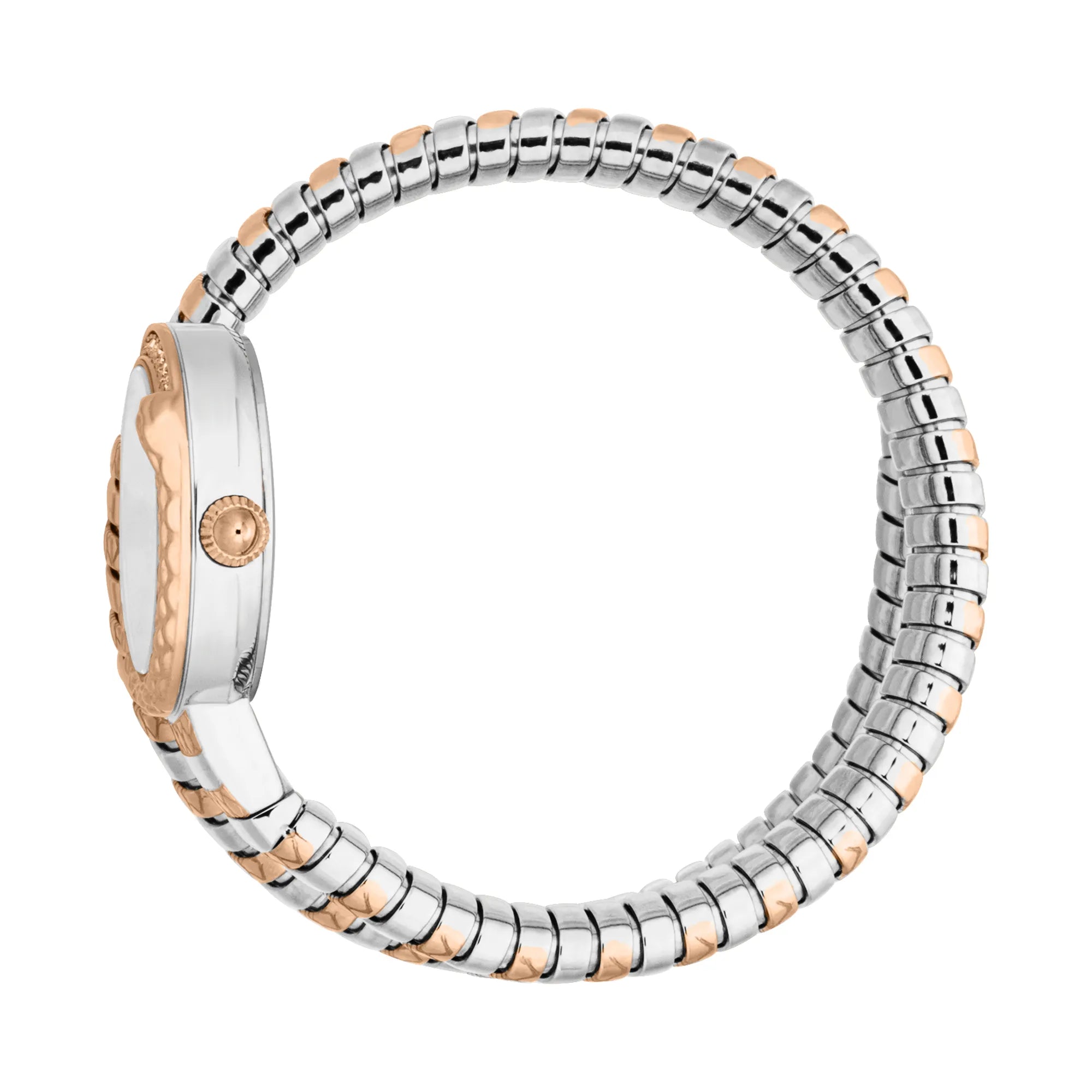 Just Cavalli Cerchio Snake Two Tones RG Silver Grey