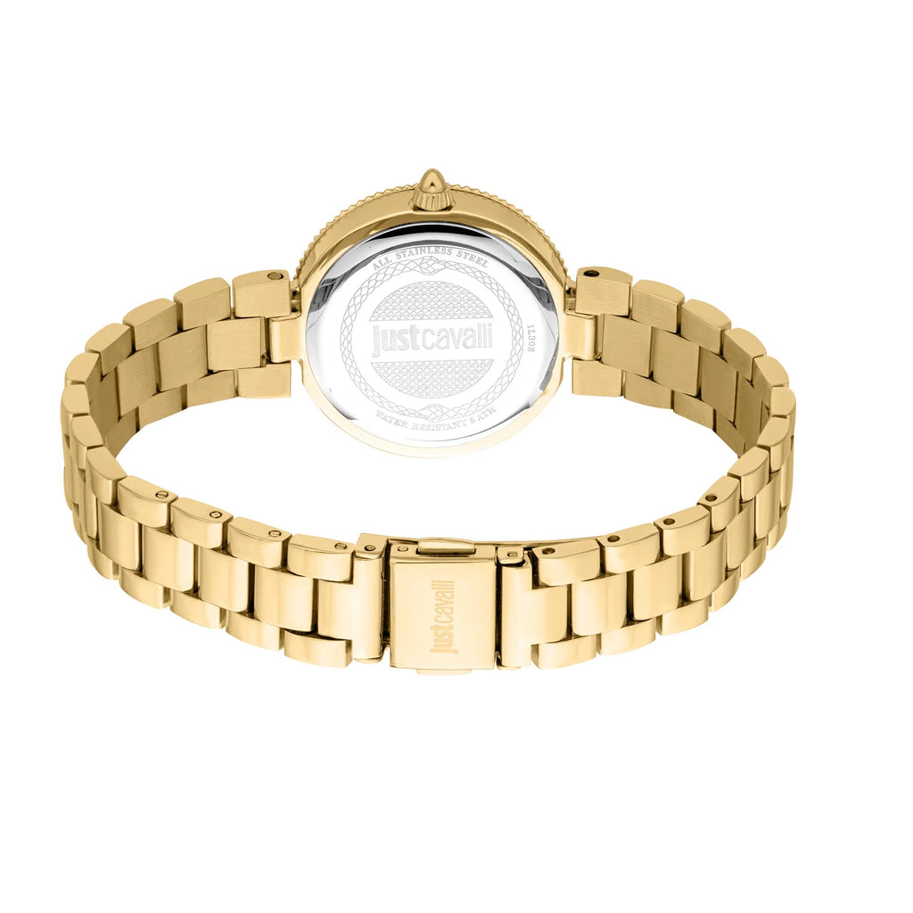 Just Cavalli Ostentatious Yellow Gold Turquoise
