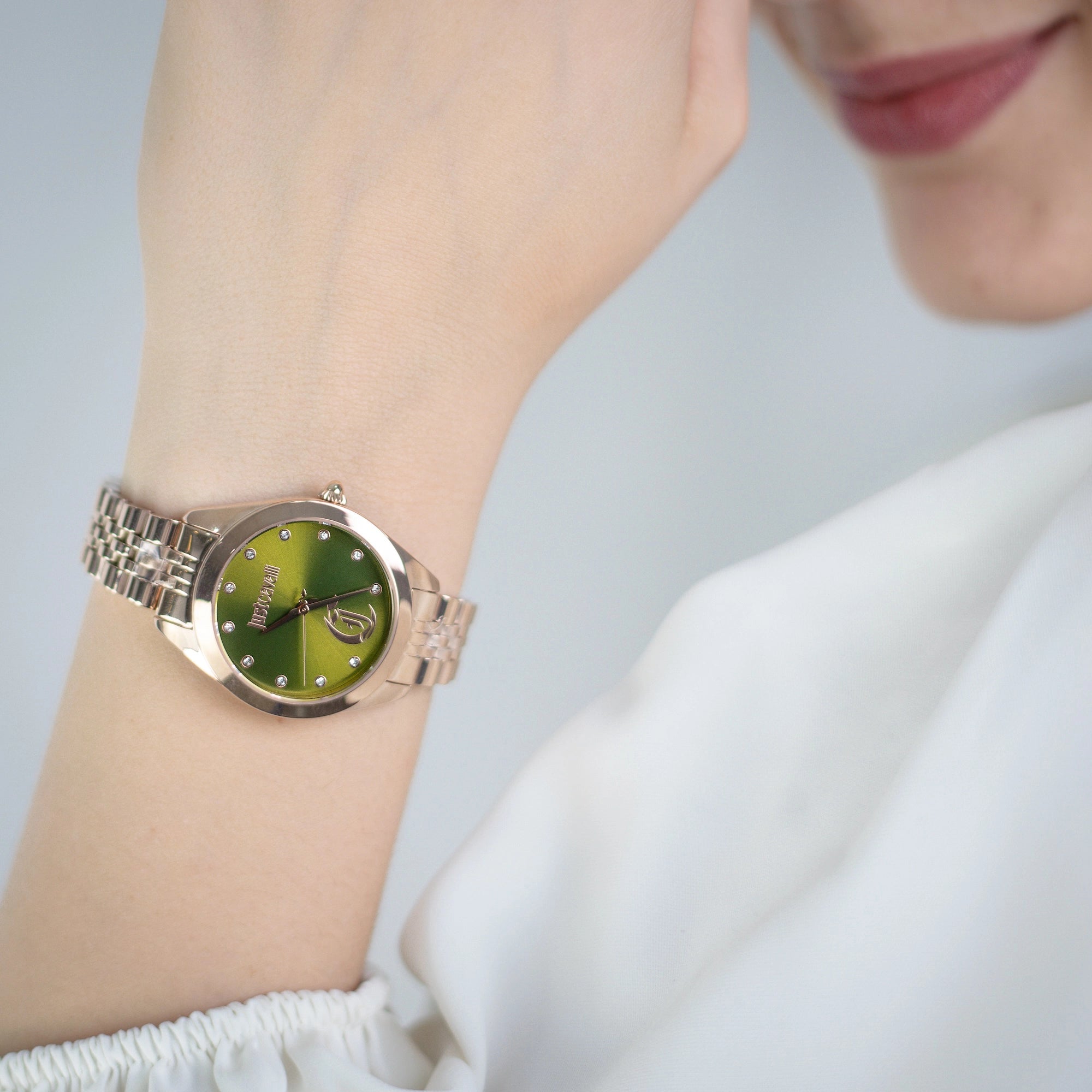 Just Cavalli Luna Rose Gold Green
