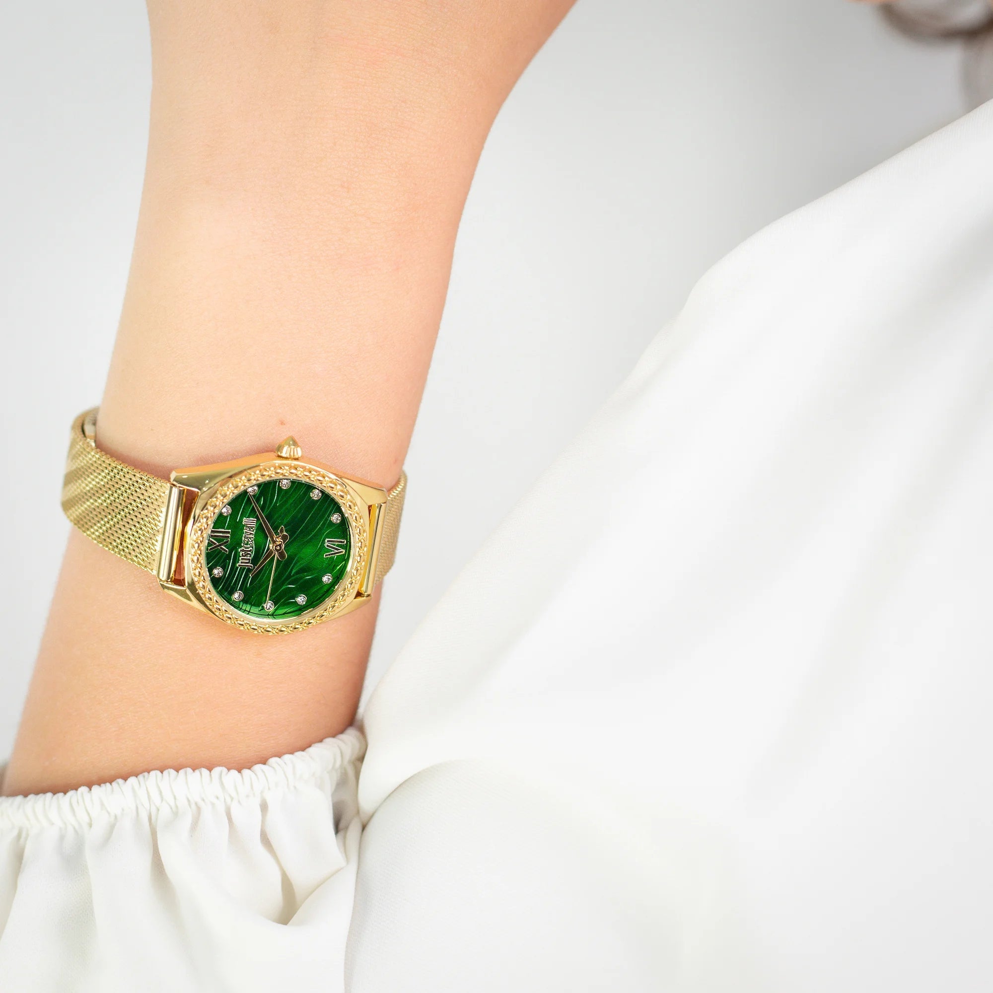 Just Cavalli Lustro Yellow Gold Green