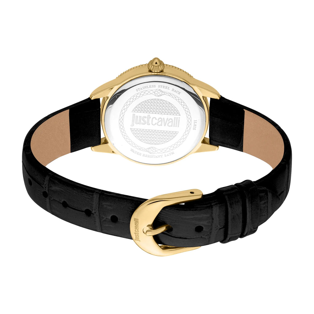 Just Cavalli Lovestruck Valentines Leather Black YG