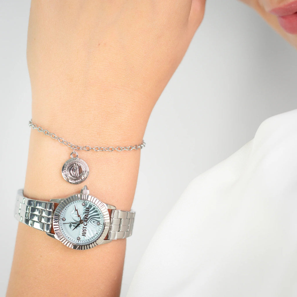 Just Cavalli Mini Raffinata Silver Turquoise