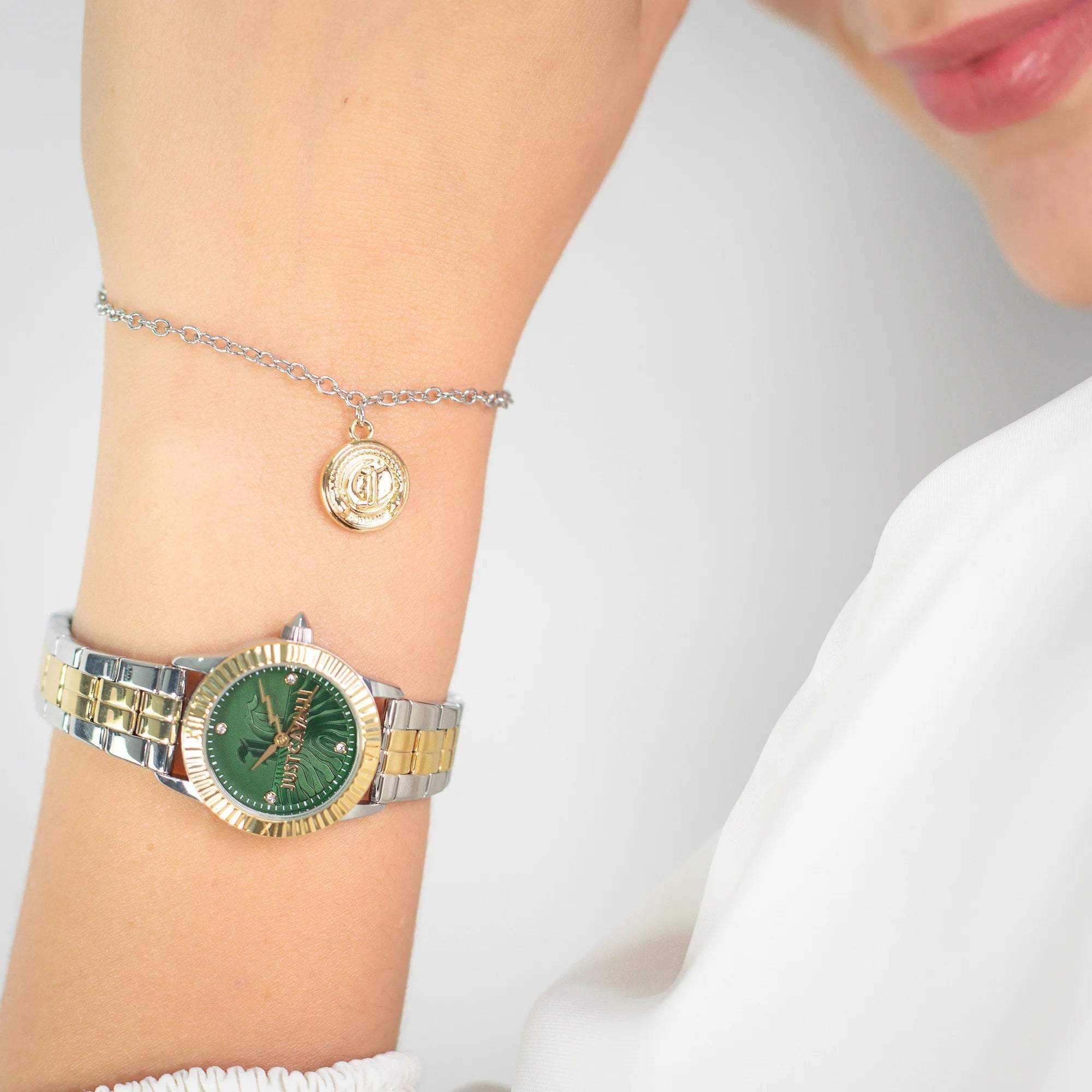 Just Cavalli Mini Raffinata Two Tones YG Green