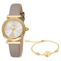 Just Cavalli Curiosa Leather Grey Gold