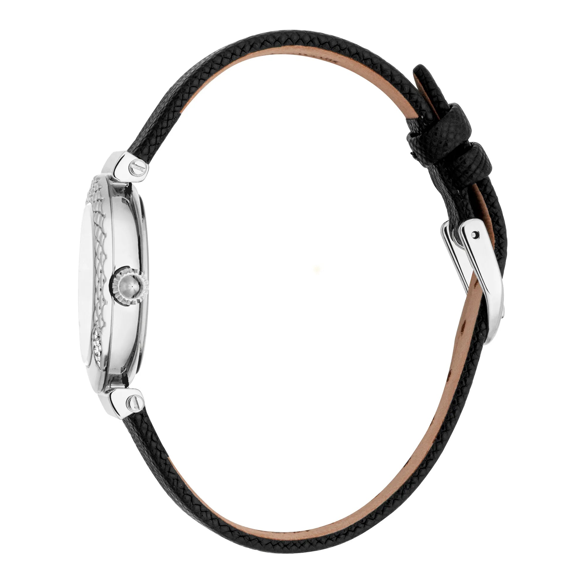 Just Cavalli Mistero Snake Leather Black Silver