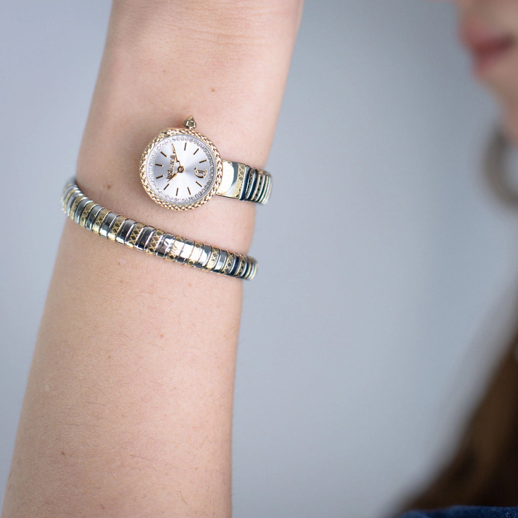 Just Cavalli Sirena Silver Yellow Gold