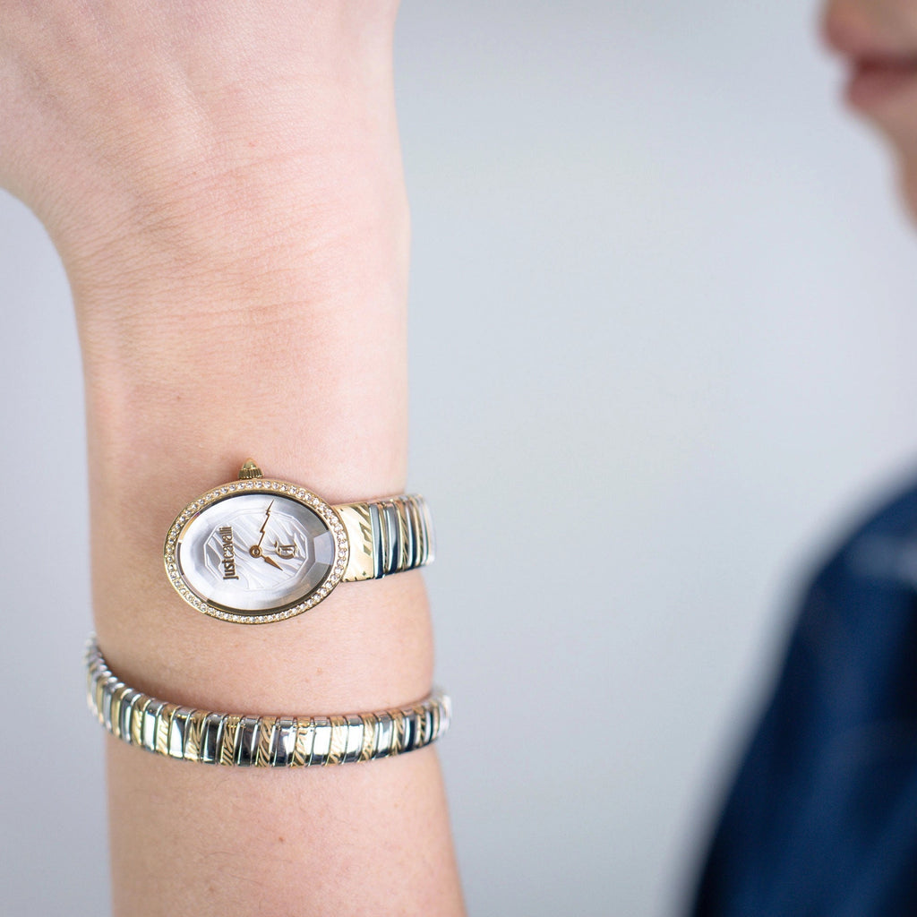 Just Cavalli Velina Silver Yellow Gold
