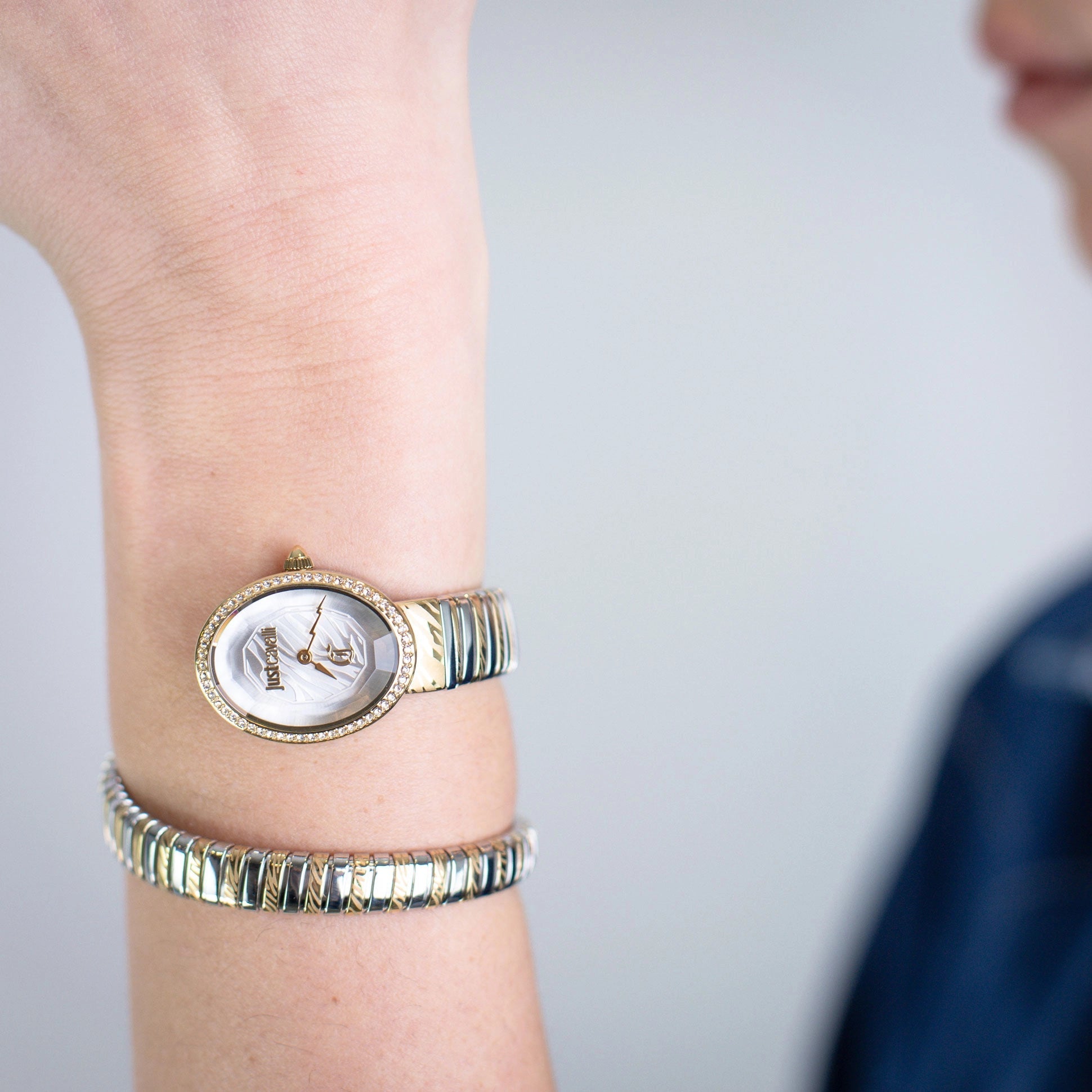 Just Cavalli Velina Silver Yellow Gold