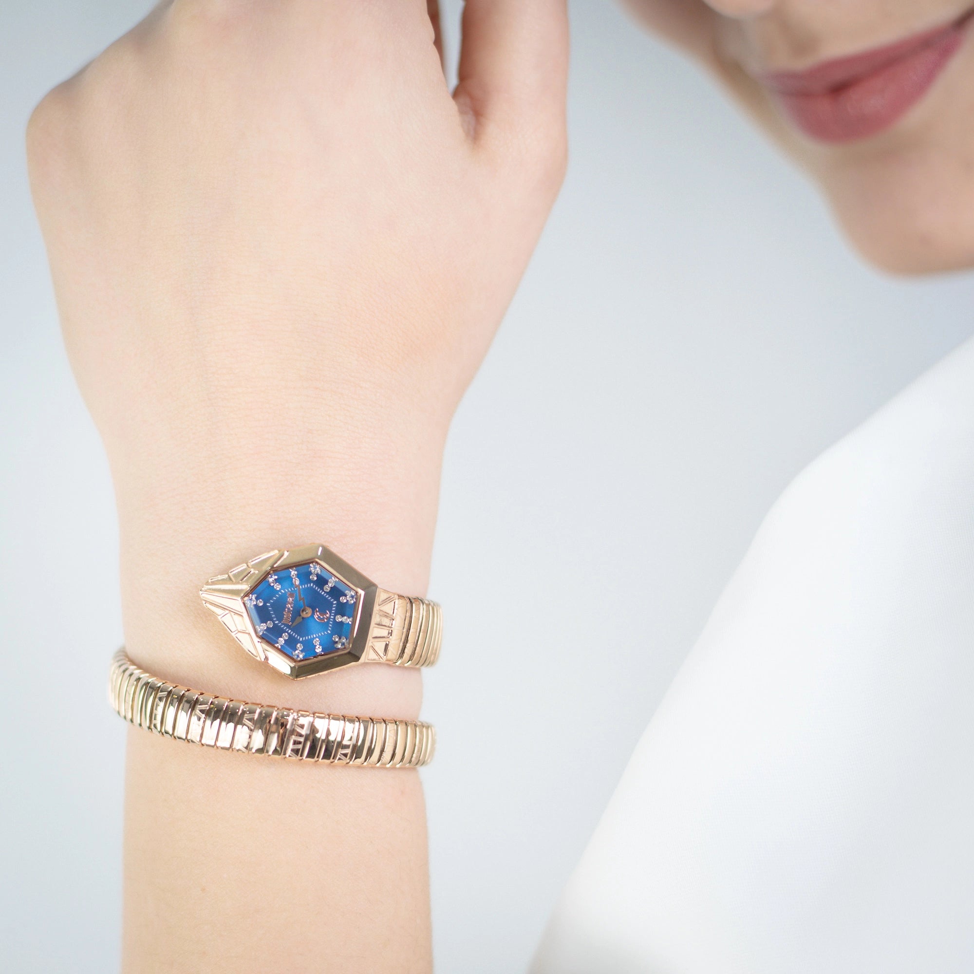 Just Cavalli Gemma Rose Gold Blue