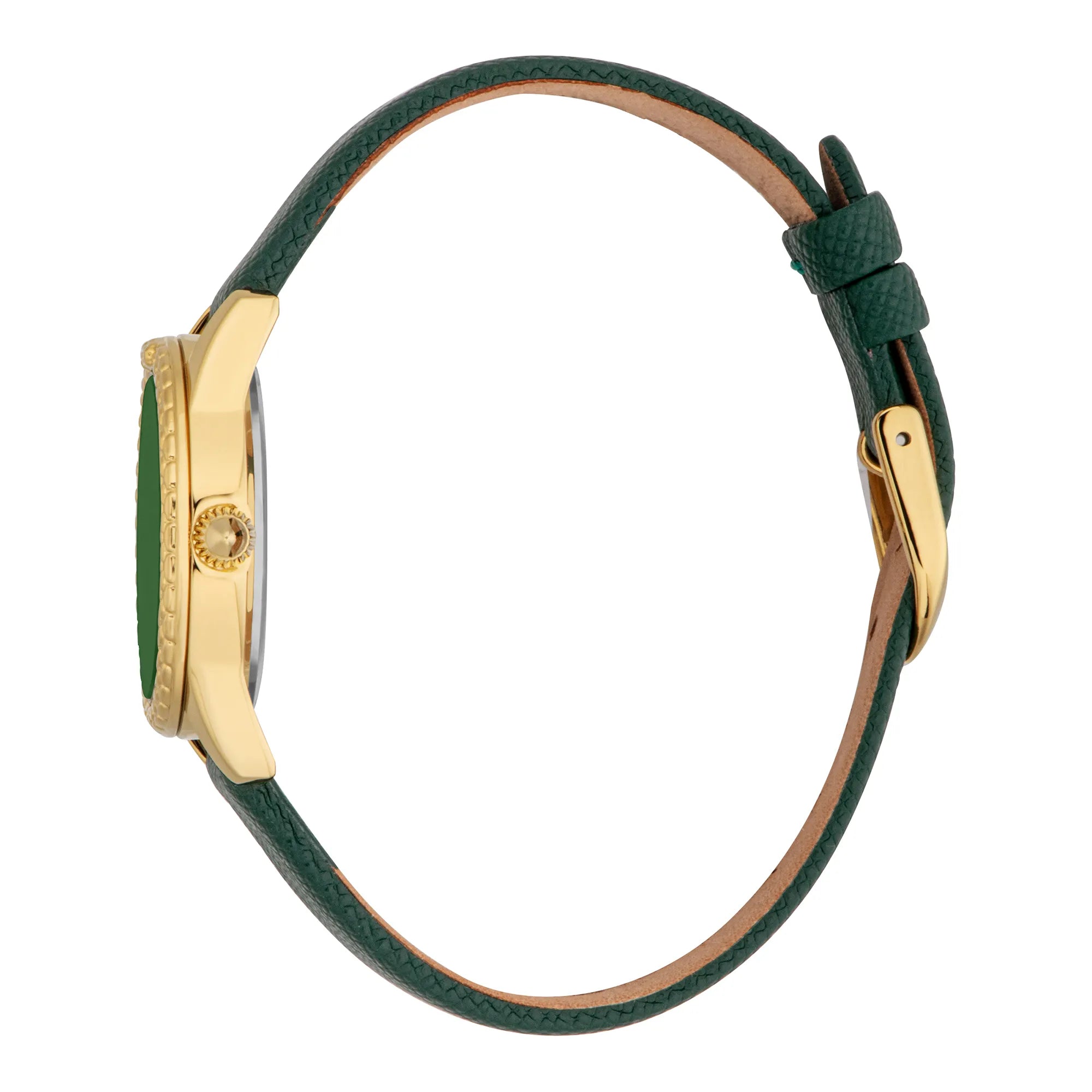 Just Cavalli Sublime Animalier Leather Green Yellow Gold