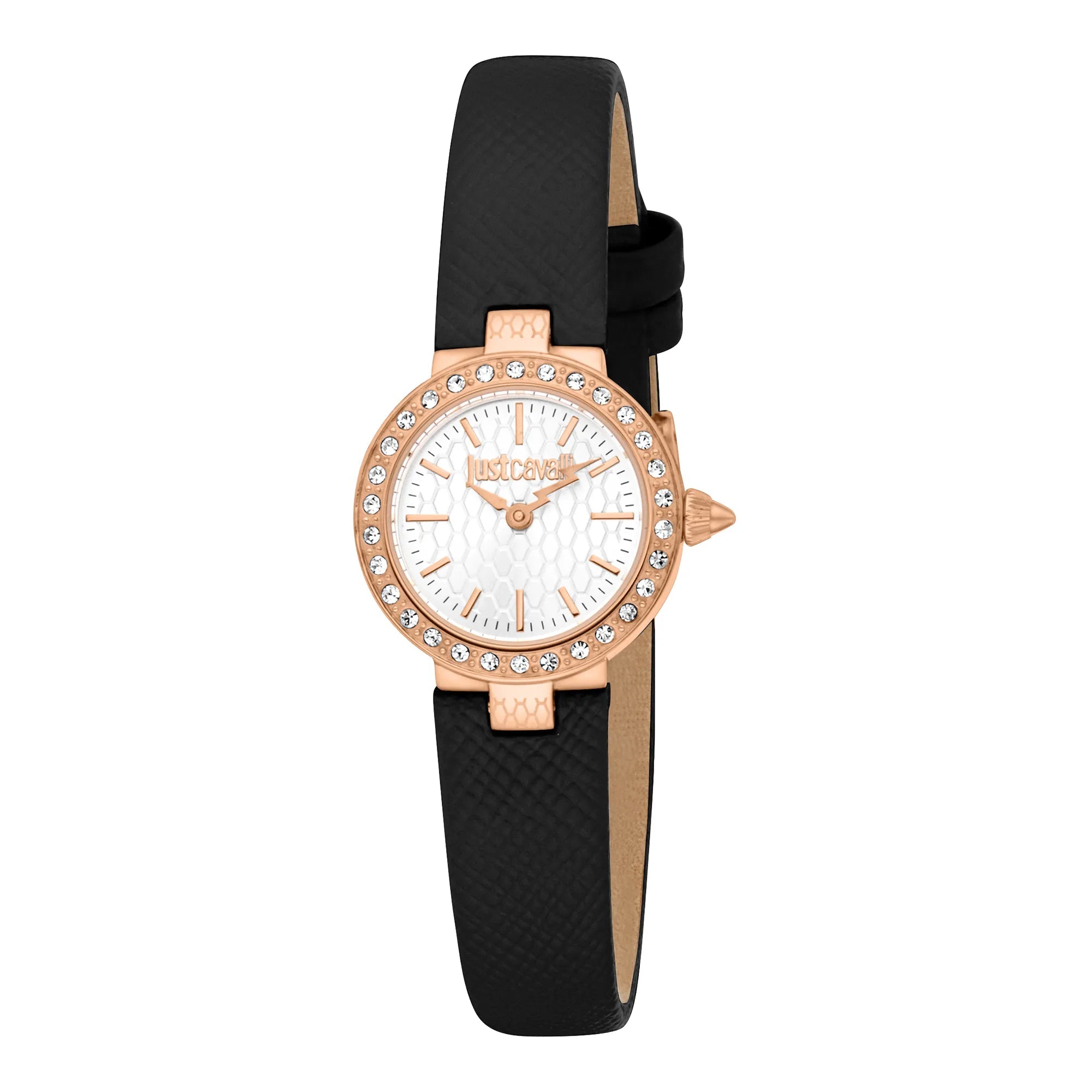 Just Cavalli Serenita Mini Leather Black RG Silver