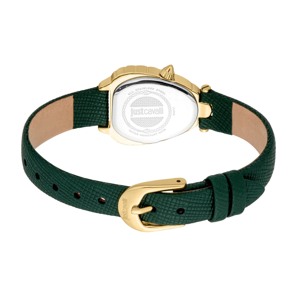 Just Cavalli Perla Leather Green YG