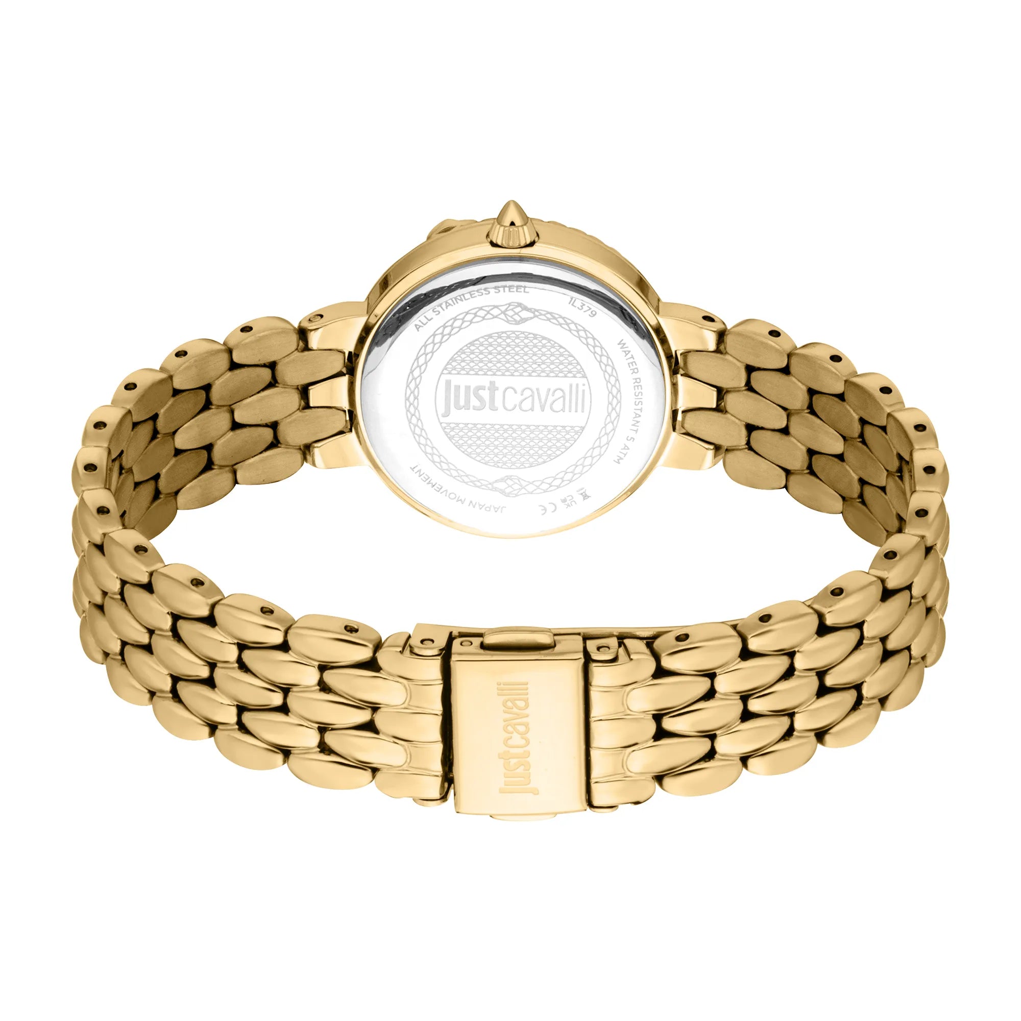 Just Cavalli Rosa Snake Yellow Gold Green
