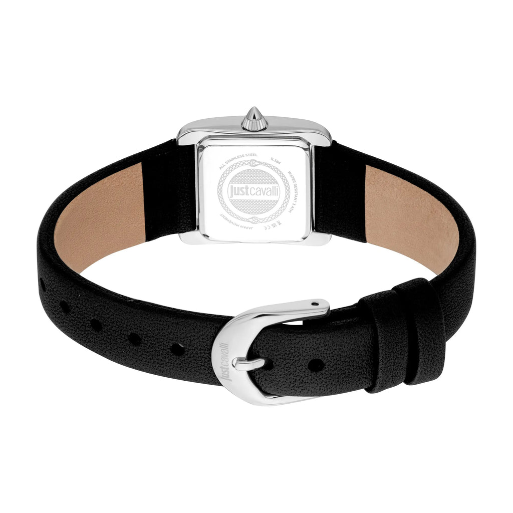 Just Cavalli Sera Leather Black Silver
