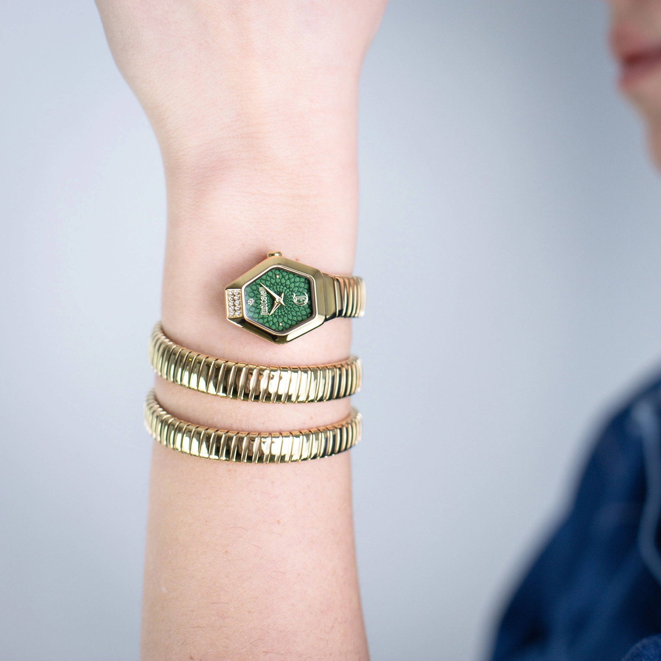Just Cavalli Romina Yellow Gold Green