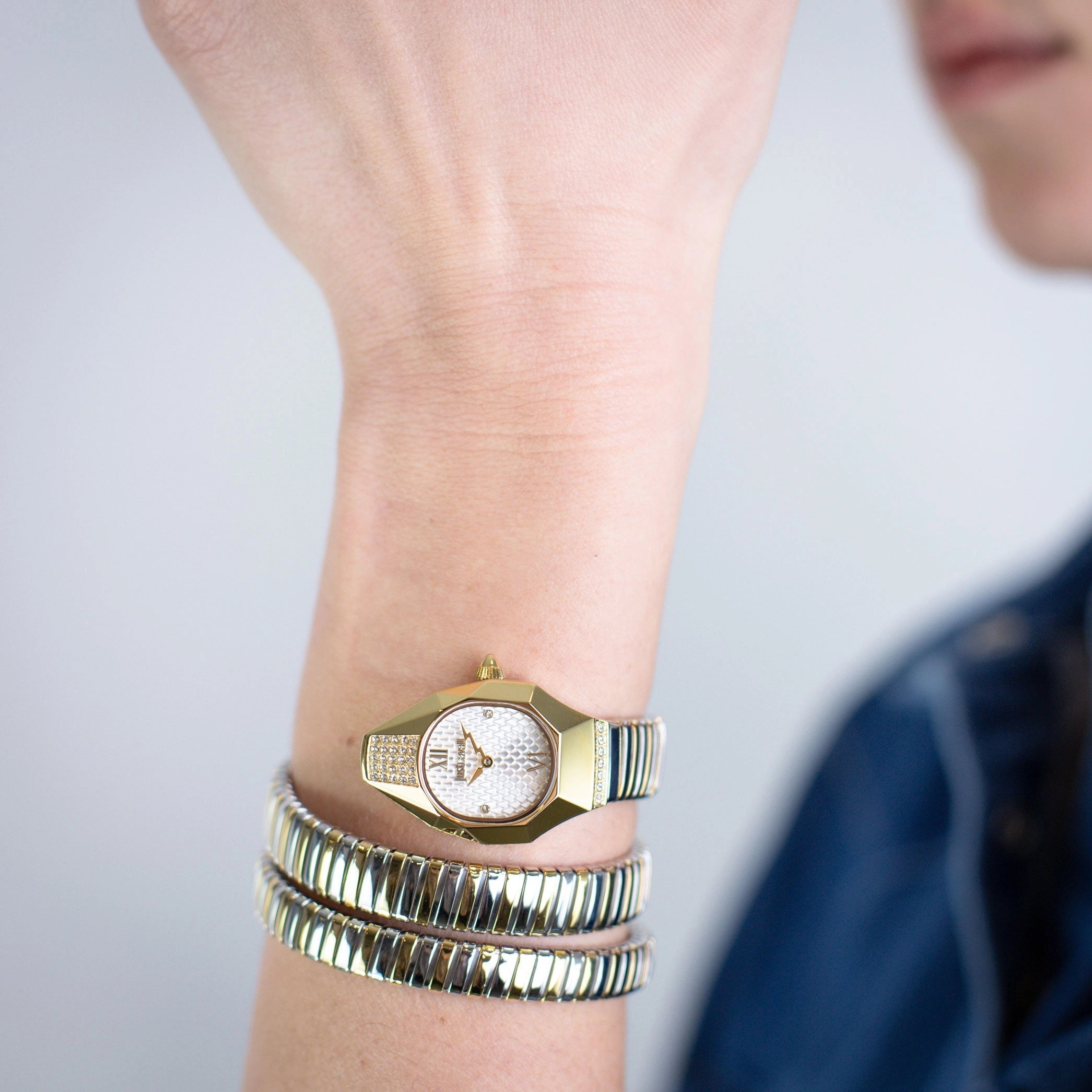 Just Cavalli Lunara Silver Yellow Gold Silver