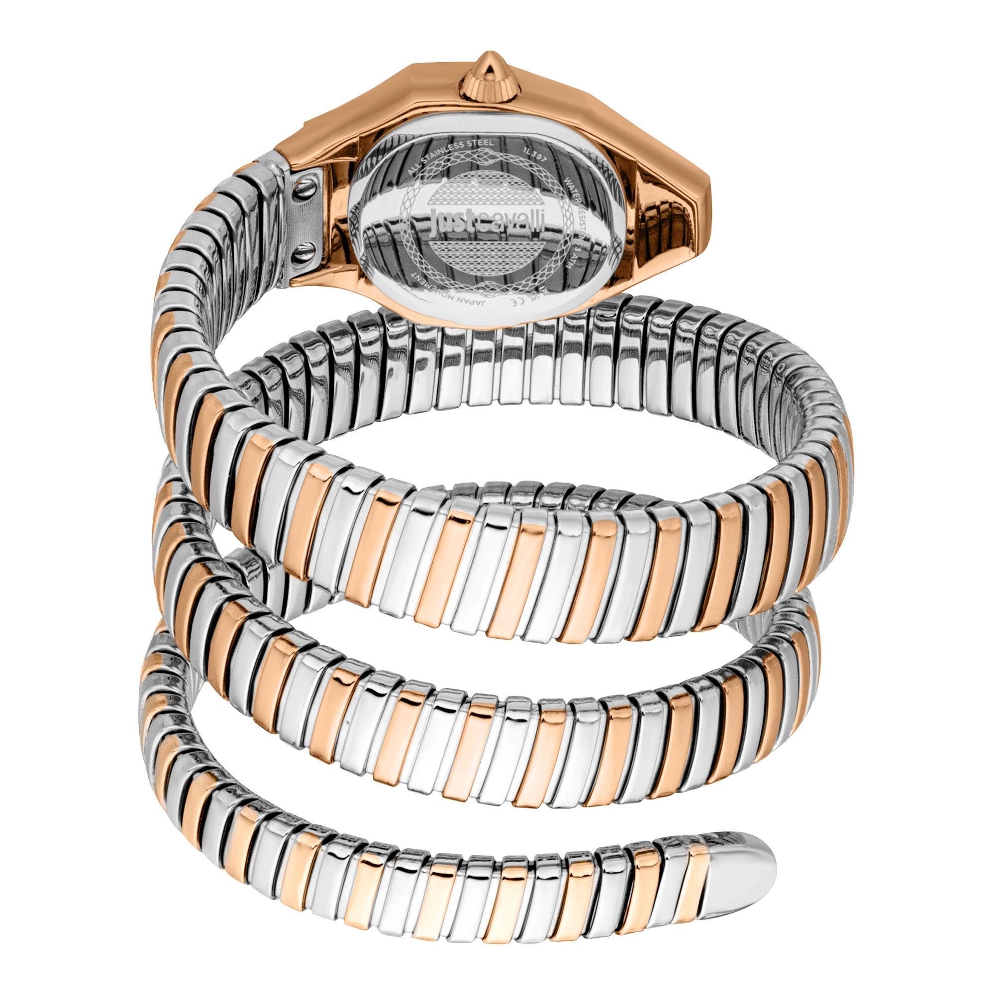Just Cavalli Lunara Silver Rose Gold Blue