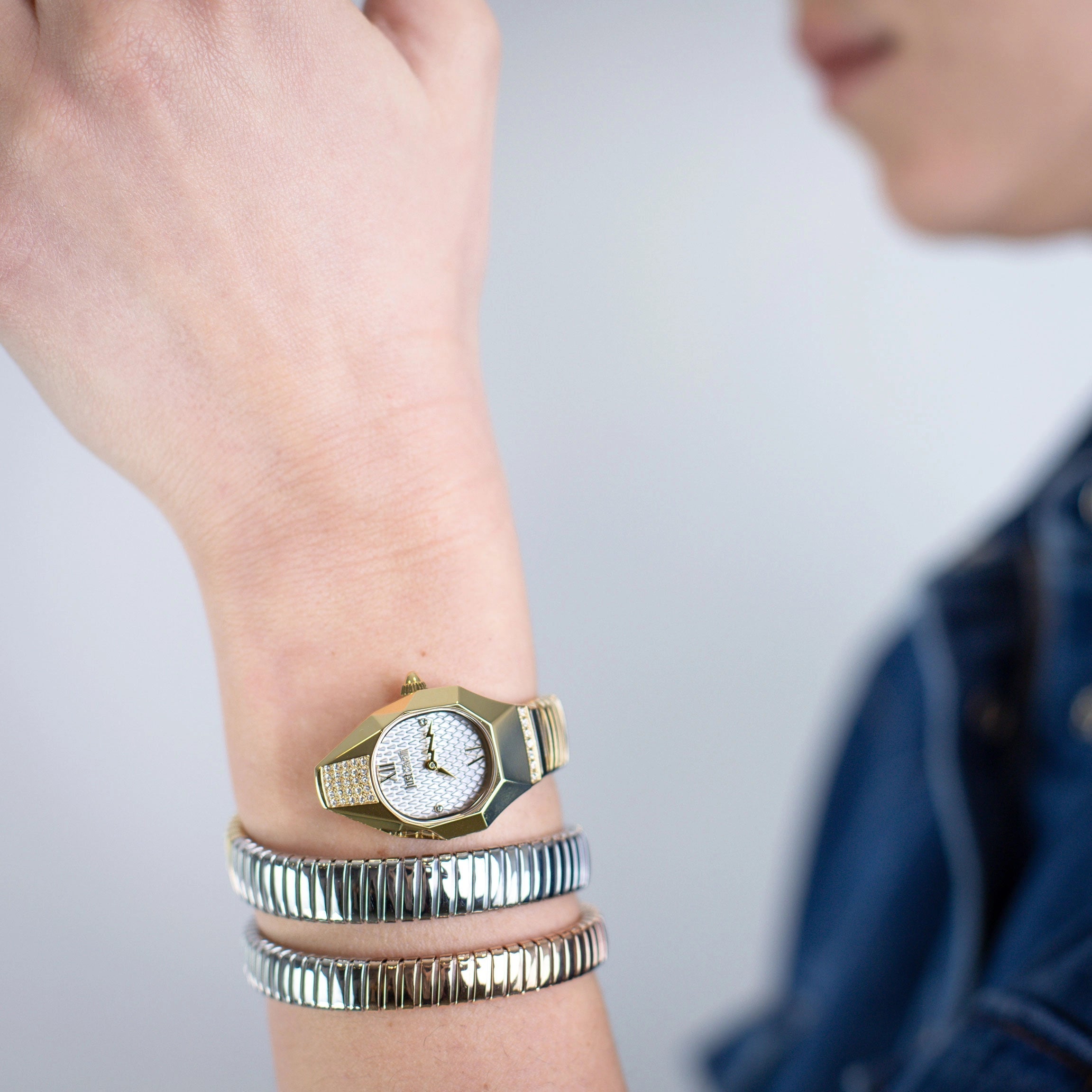 Just Cavalli Lunara Silver Rose Gold