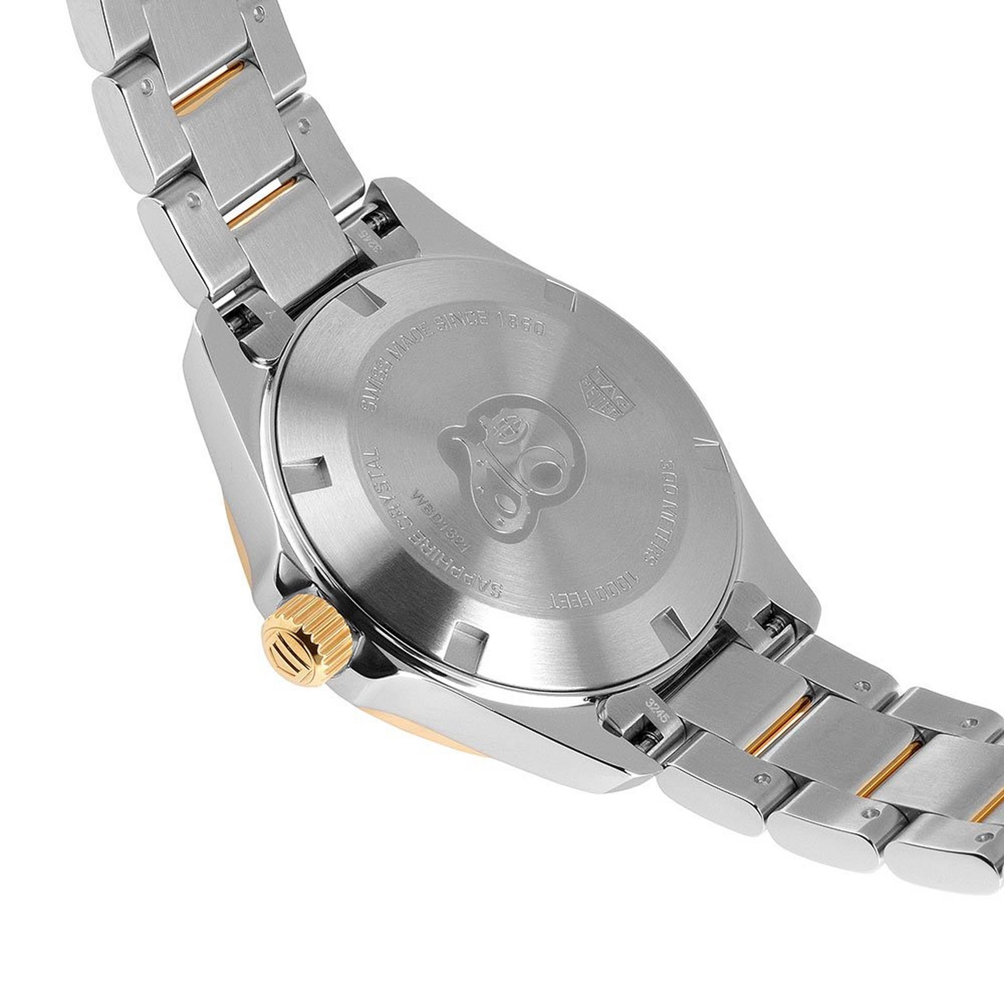 Tag Heuer Aquaracer Diamonds Mother Of Pearl Dial Two Tone Steel Strap Watch For Women Wbd1321 Bb0320