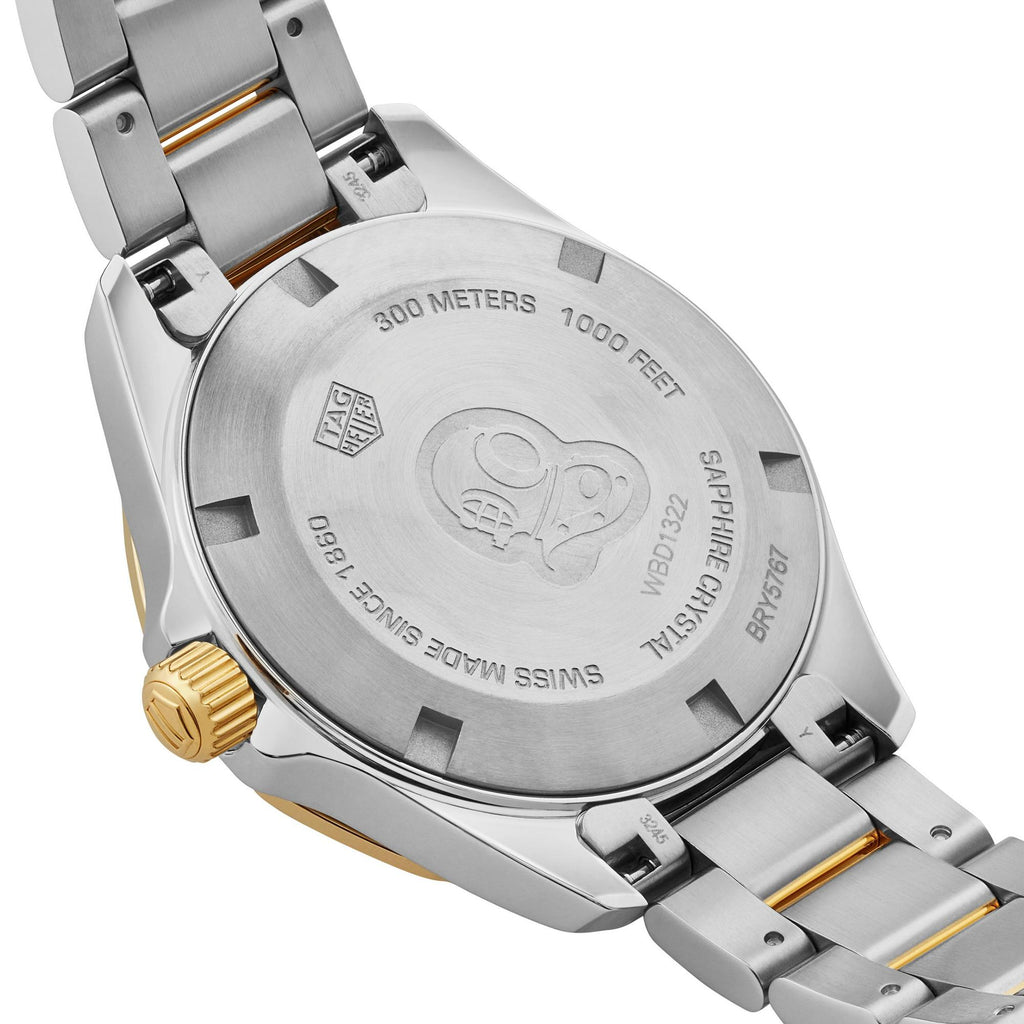 Tag Heuer Aquaracer Stainless Steel And Gold Plated Ladies Watch