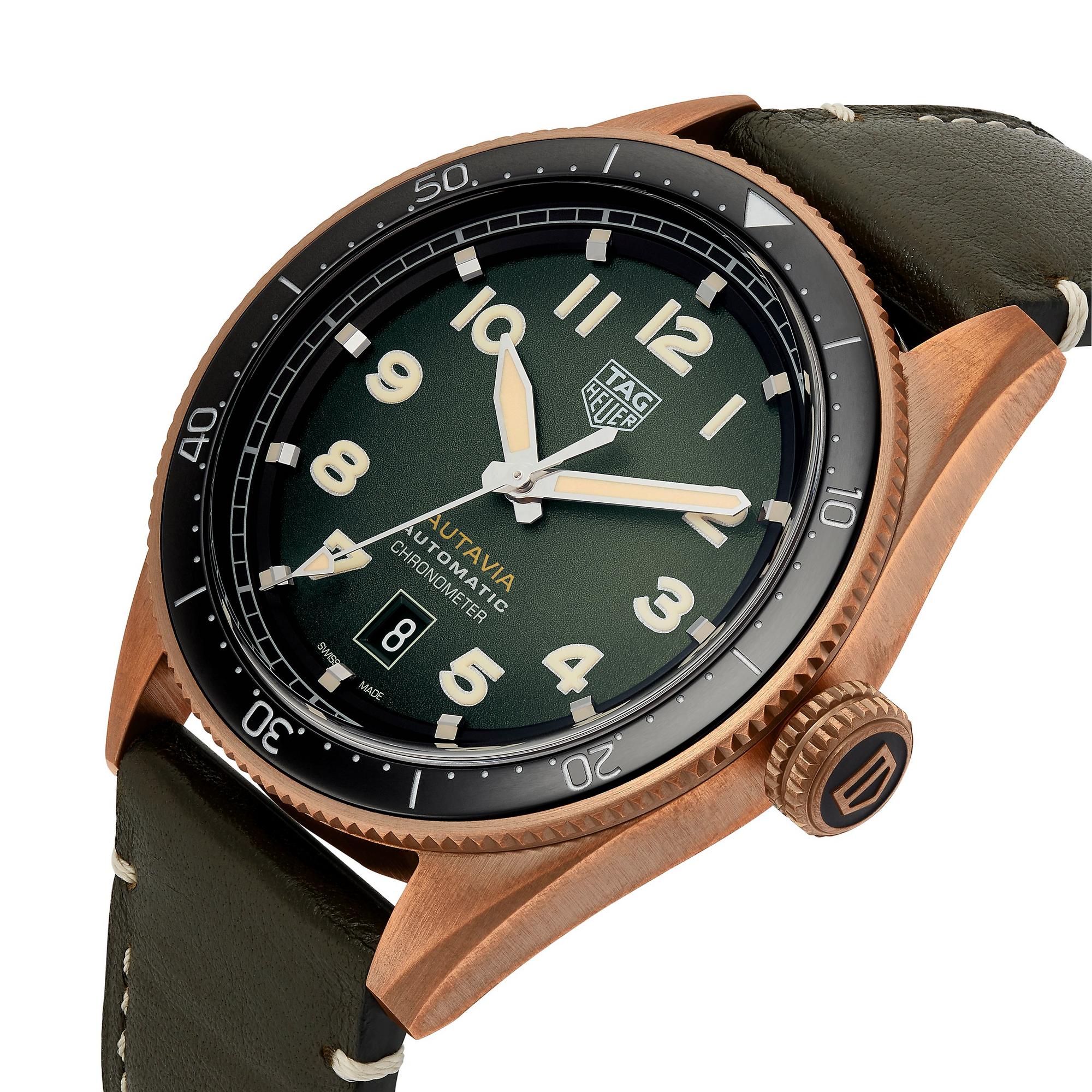 Tag Heuer Autavia Bronze Automatic Chronometer Mens Watch