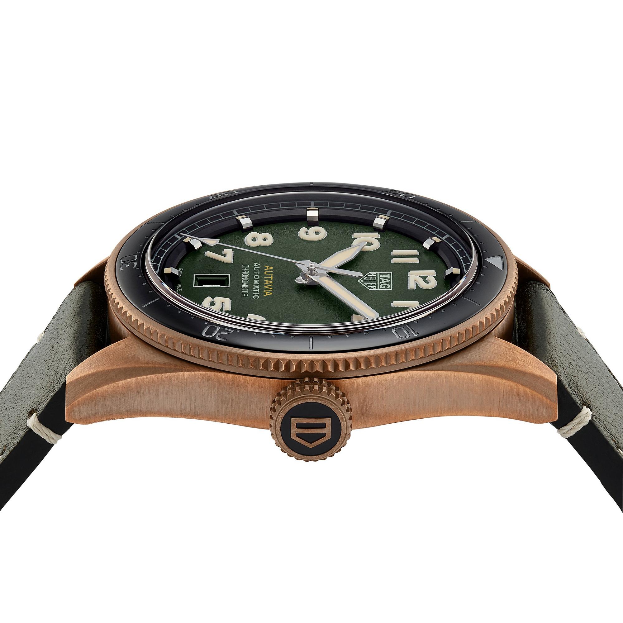 Tag Heuer Autavia Bronze Automatic Chronometer Mens Watch