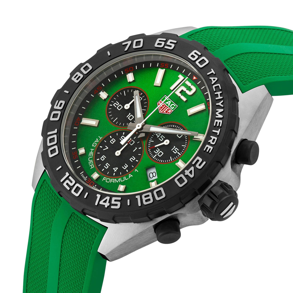 Tag Heuer Formula 1 Green Chronograph Quartz Men S Watch