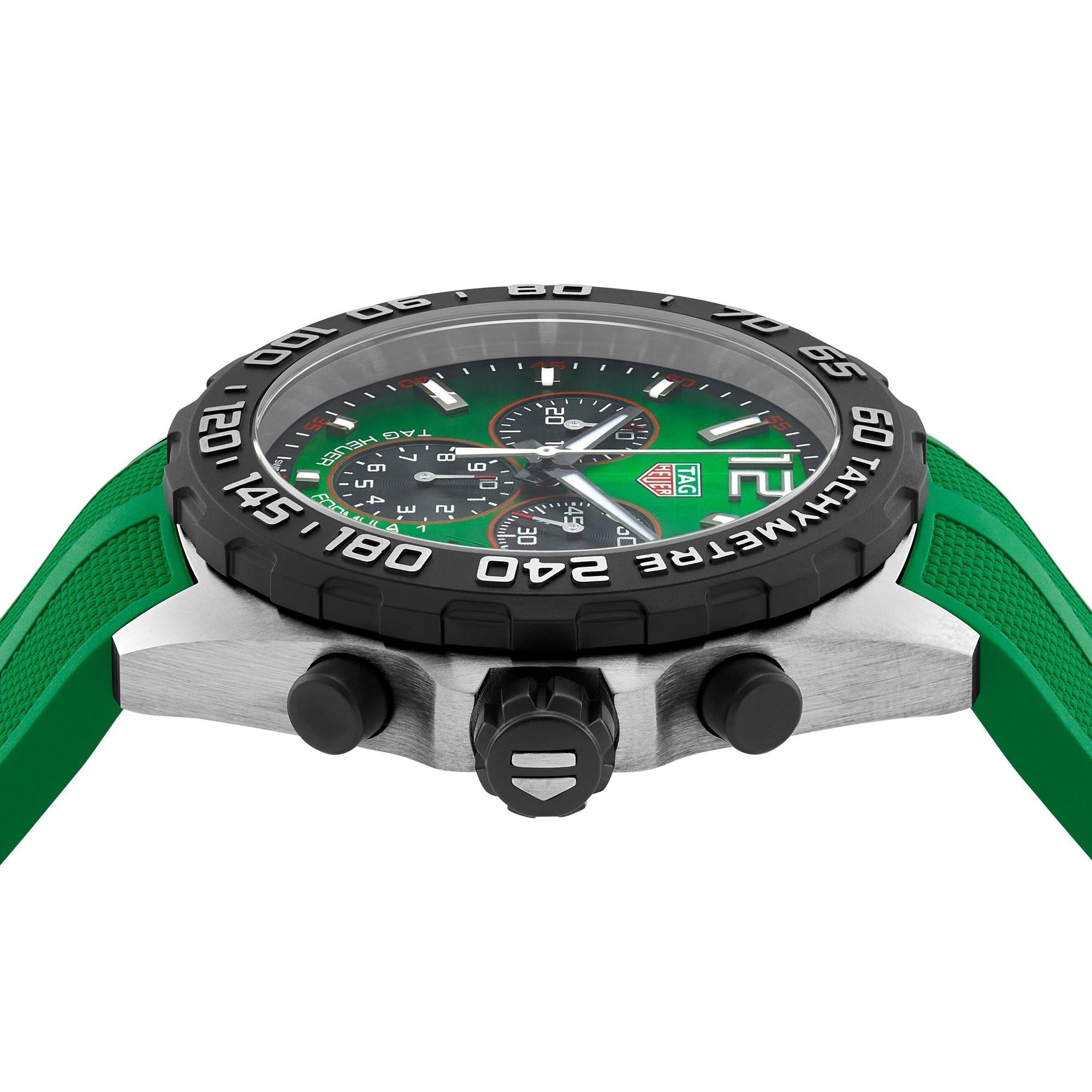 Tag Heuer Formula 1 Green Chronograph Quartz Men S Watch