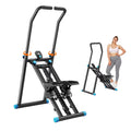 MERACH Stair Stepper Exercise Machine, Newly Upgraded 9 Levels Resistance Adjustable Climber, Compact Foldable Full-Body Workout Stepper Home Cardio Exercise Equipment - 1 New upgrade Pro - 9 Levels Black