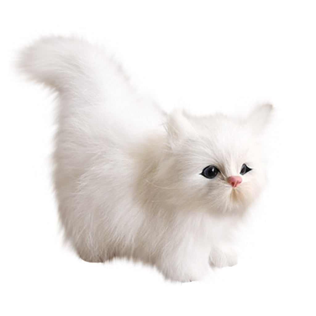 Cute Little Cat with Sound Stuffed Animal Small Plush Toy Christmas Gifts for - A