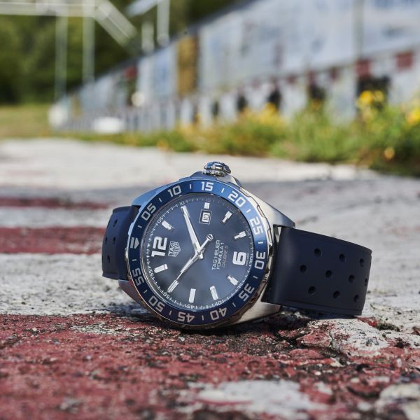 Tag Heuer Formula 1 Bucherer Blue Edition Rubber Strap Watch For Men Waz2015