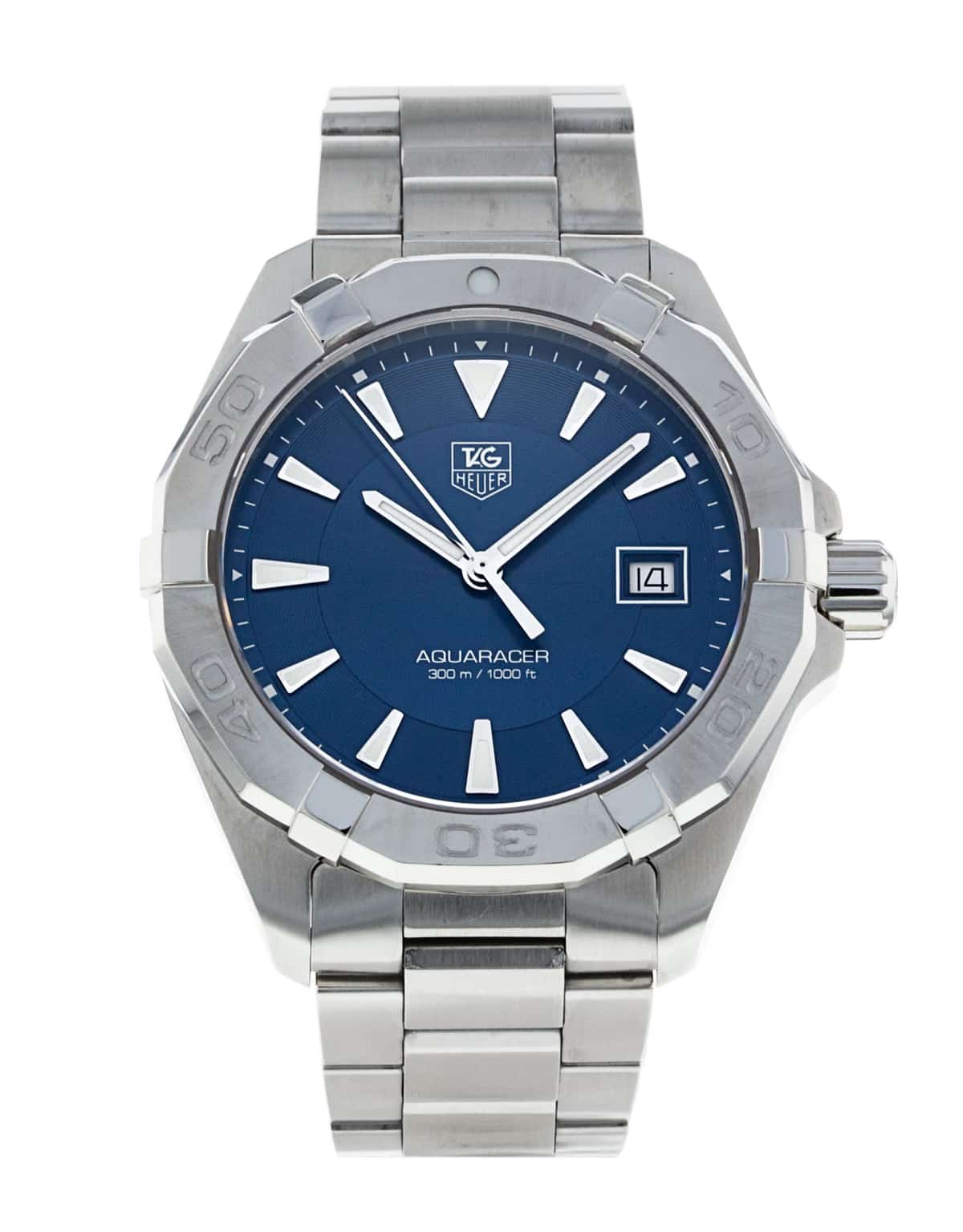 Tag Heuer Aquaracer 41mm Quartz Watch For Men Way1112 Ba0928