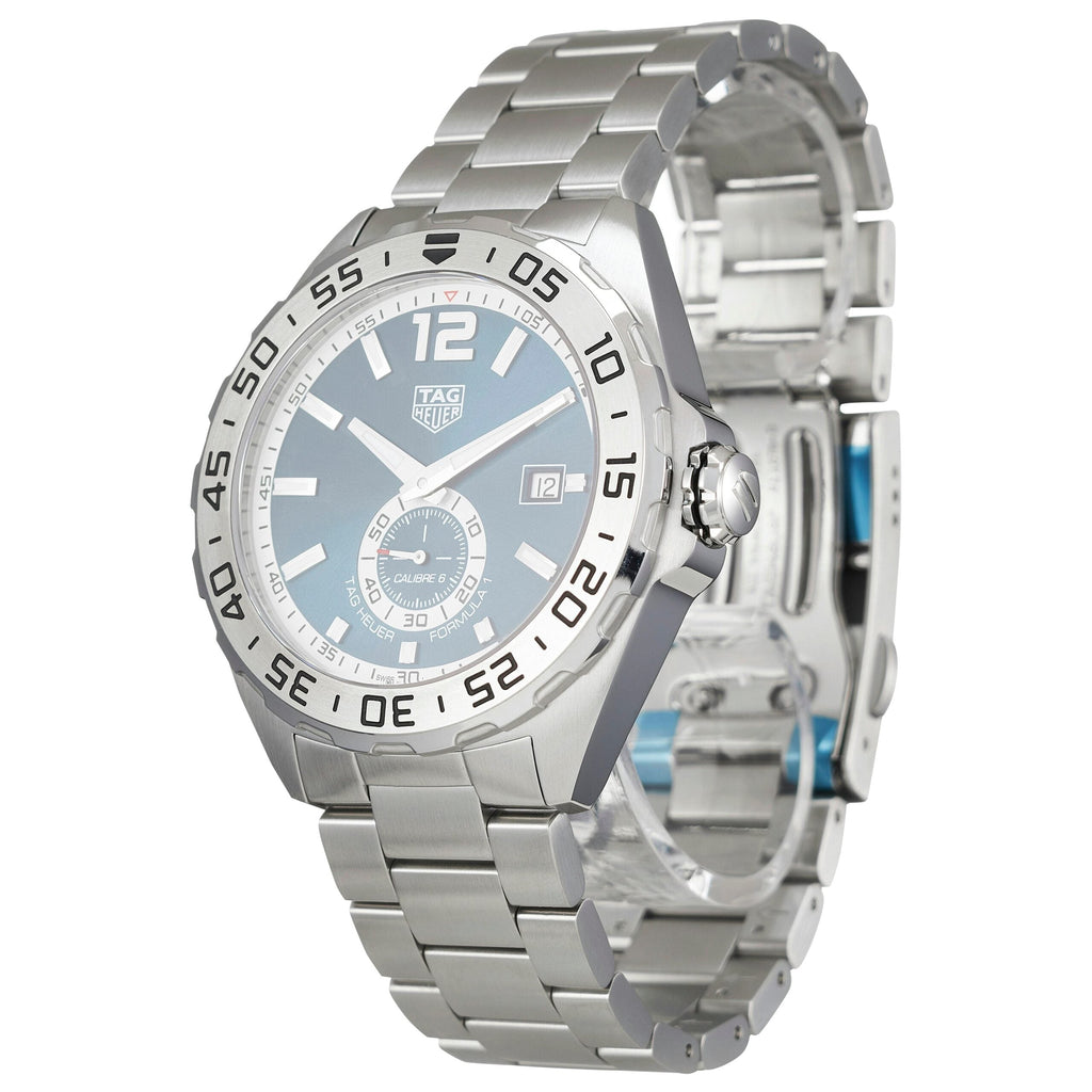 Tag Heuer Formula 1 Calibre 6 Automatic Blue Dial Silver Steel Strap Watch For Men Waz2014 Ba0842