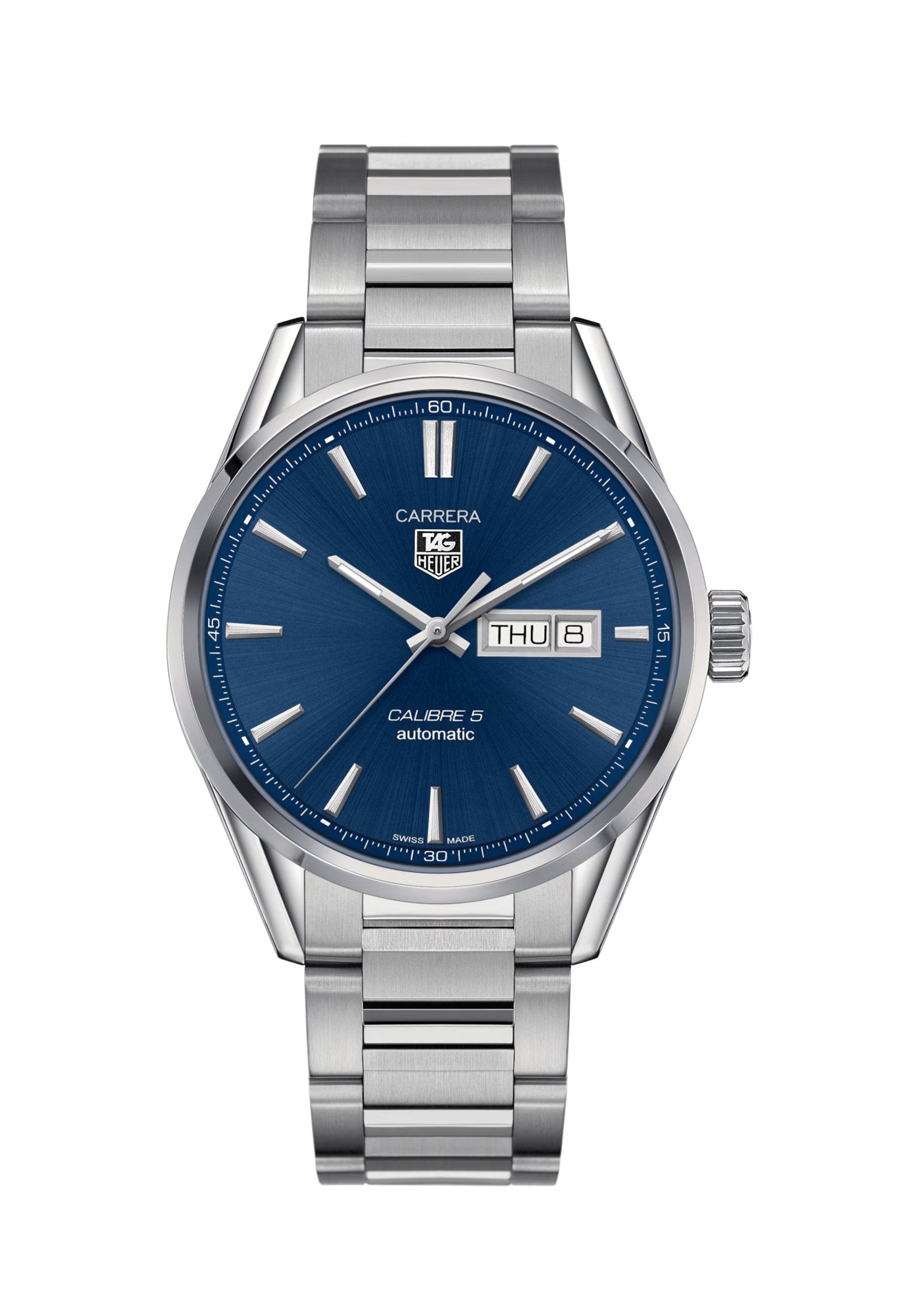 Carrera Calibre 5 Blue Steel Mens Watch War201e Ba0723