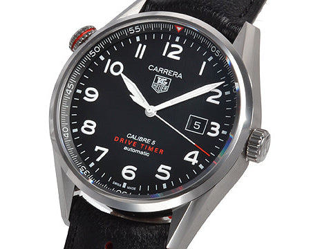 Tag Heuer Heuer Black Stainless Steel Carrera Drive Time Watch For Men War2a10 Fc6337