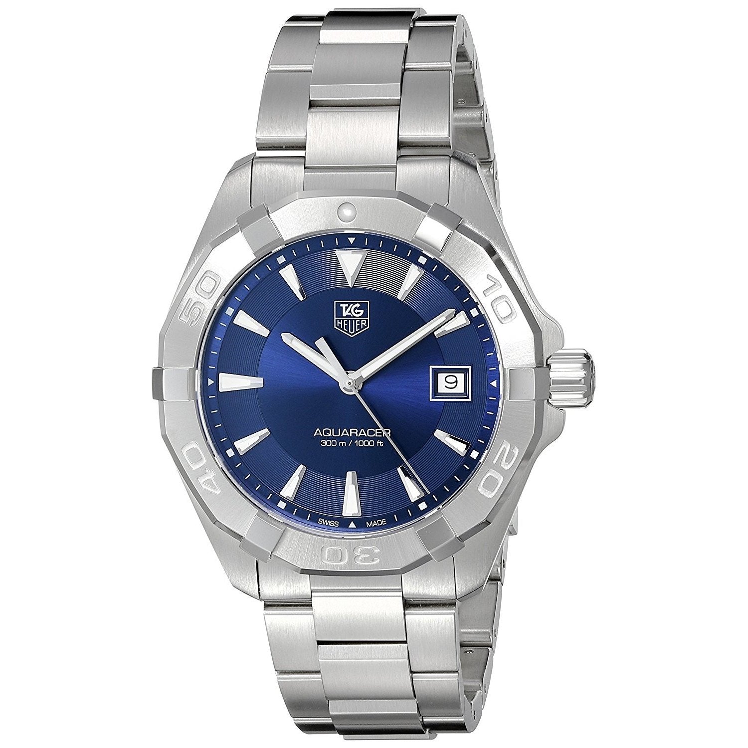 Tag Heuer Aquaracer 41mm Quartz Watch For Men Way1112 Ba0928