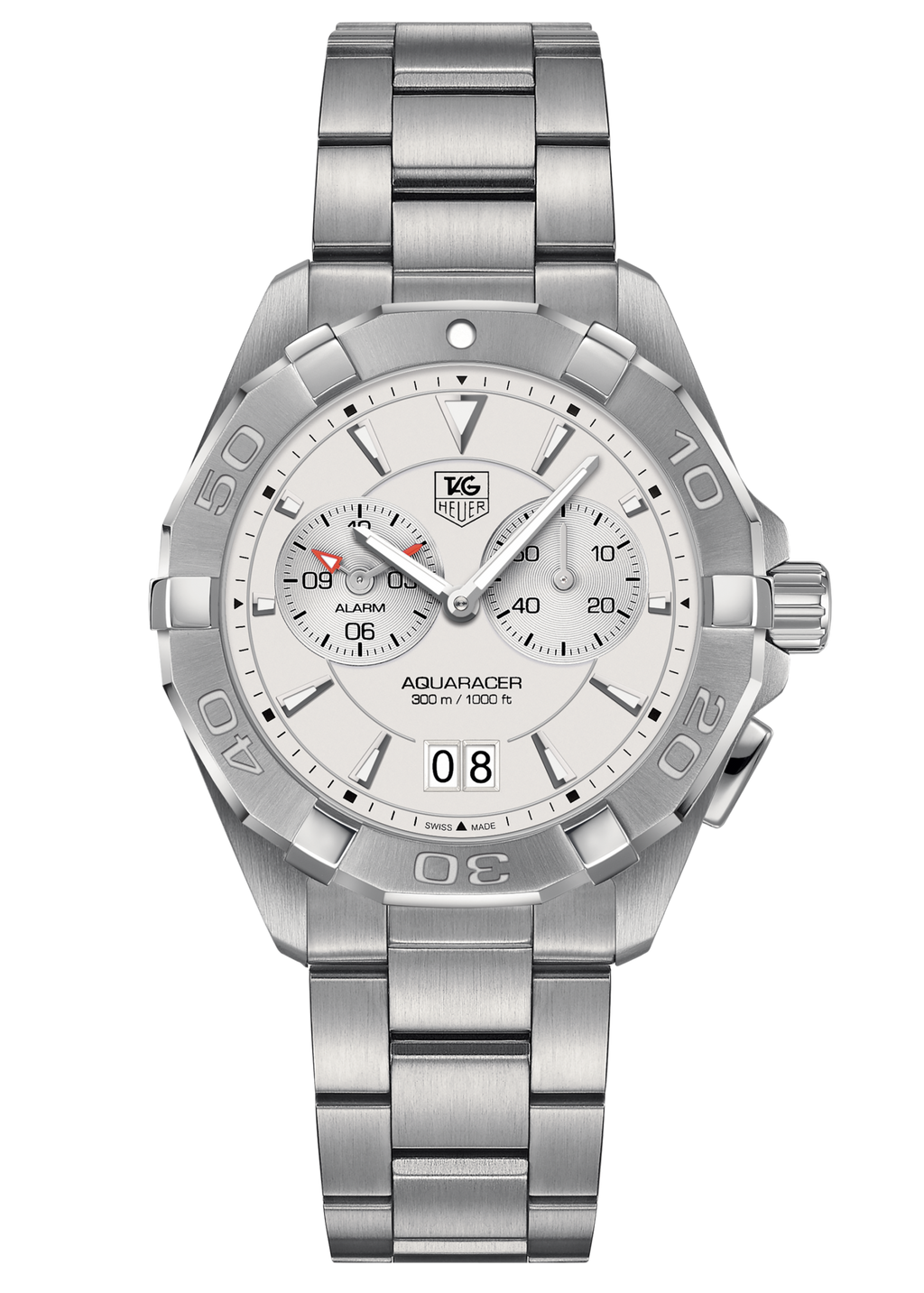 Tag Heuer Aquaracer White Dial Watch For Men Way111y Ba0928