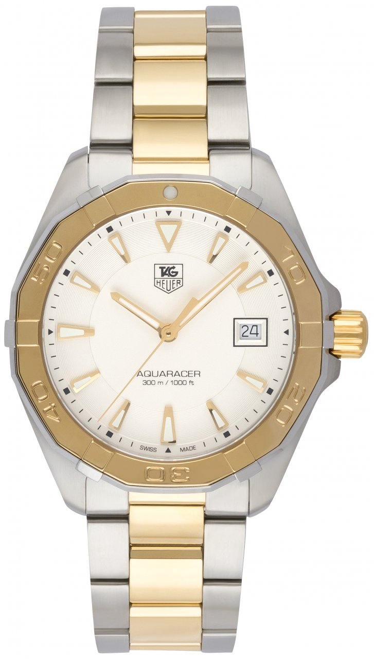 Tag Heuer Aquaracer White Dial Watch For Men Way1120 Bb0930