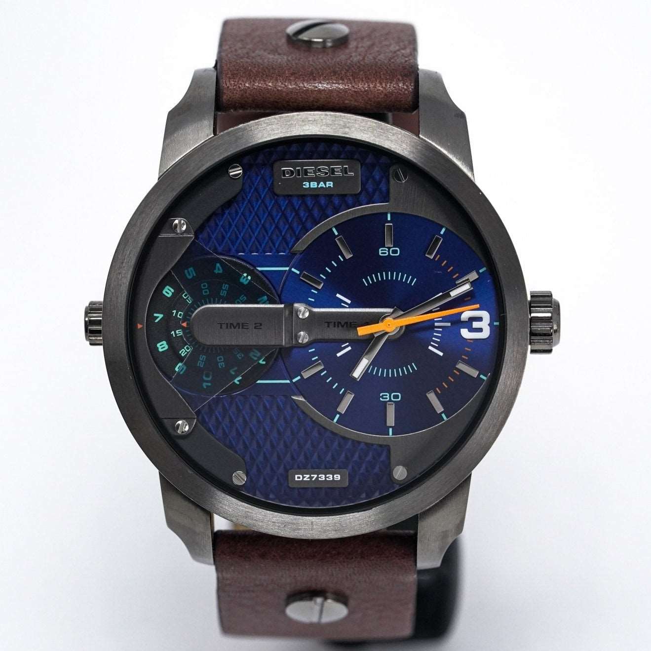 Diesel Dz7339 Men S Mini Daddy Gun Metal Watch
