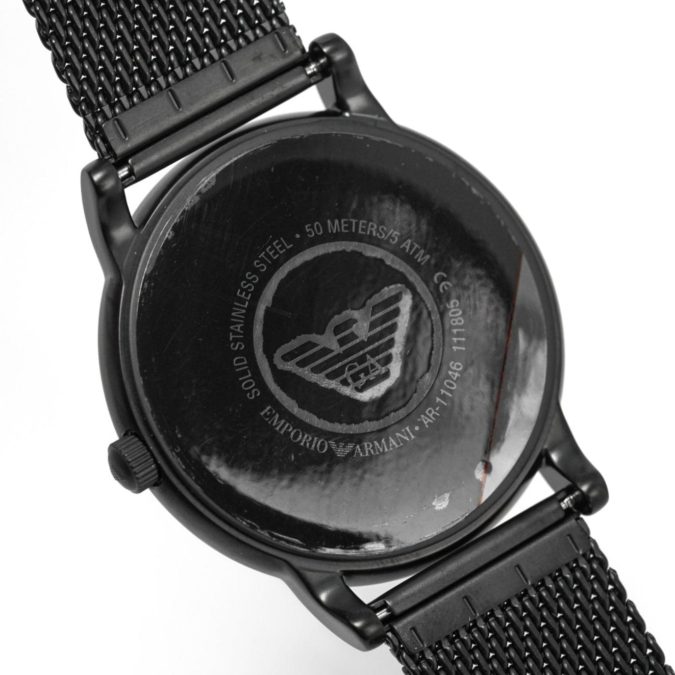 Emporio Armani Ar11046 Men S Luigi Black Pvd Watch