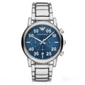 Emporio Armani Ar11132 Men S Luigi Silver Chronograph Watch