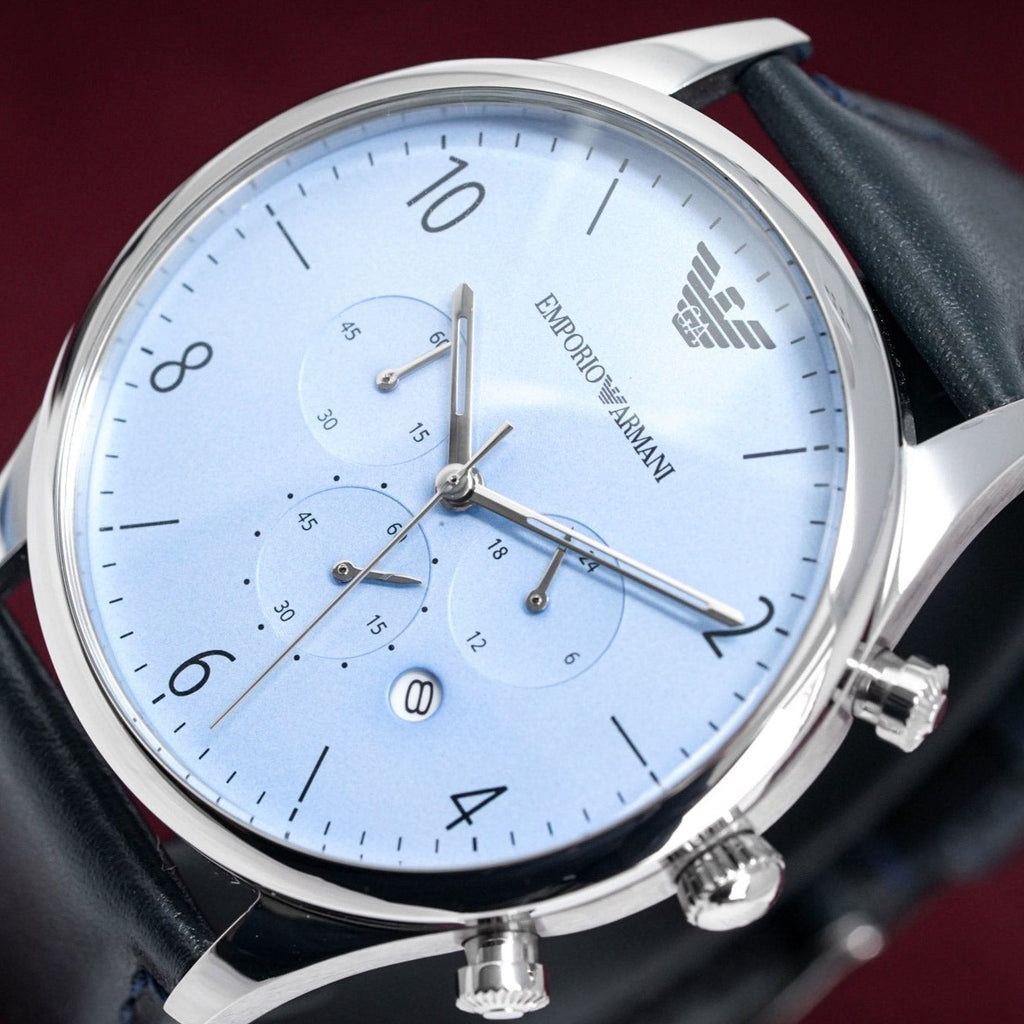 Emporio Armani Ar1889 Men S Chronograph Blue Watch